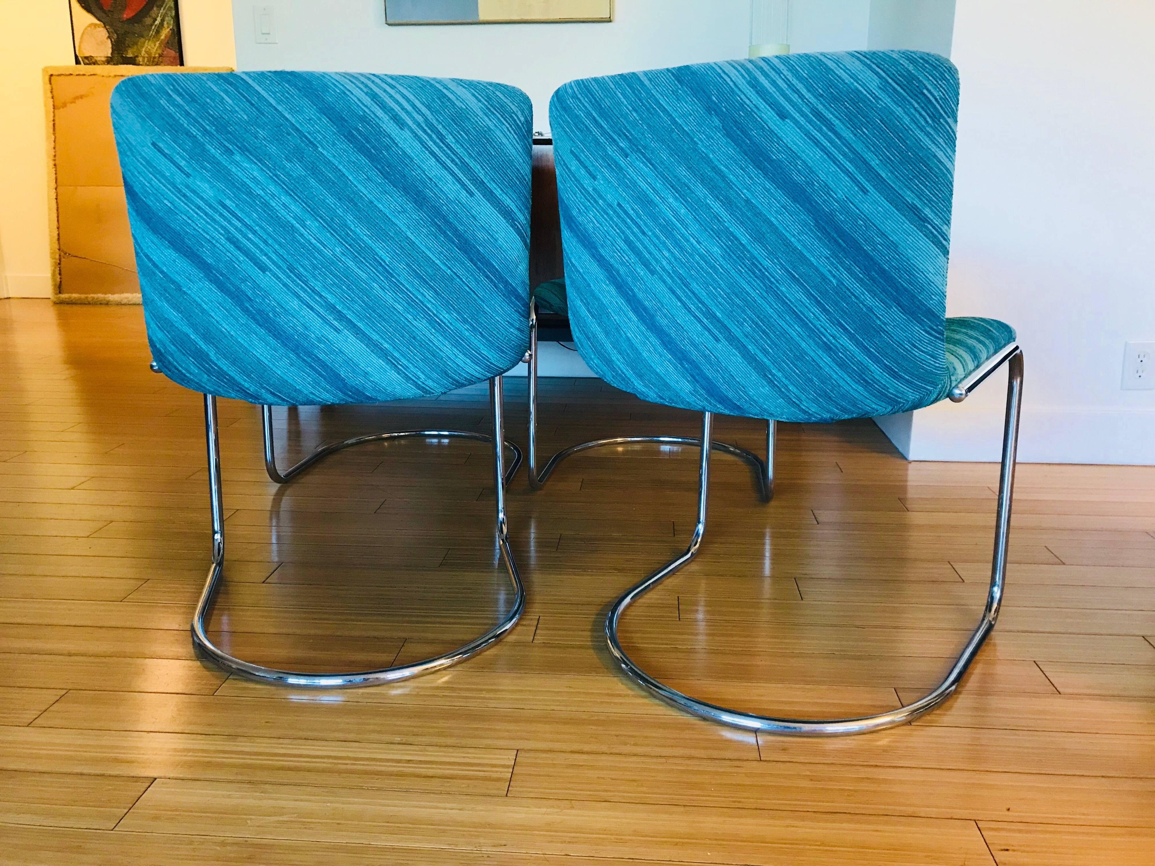 Six Saporiti Italia “Lens” Chairs with Missoni Fabric In Good Condition In Los Angeles, CA