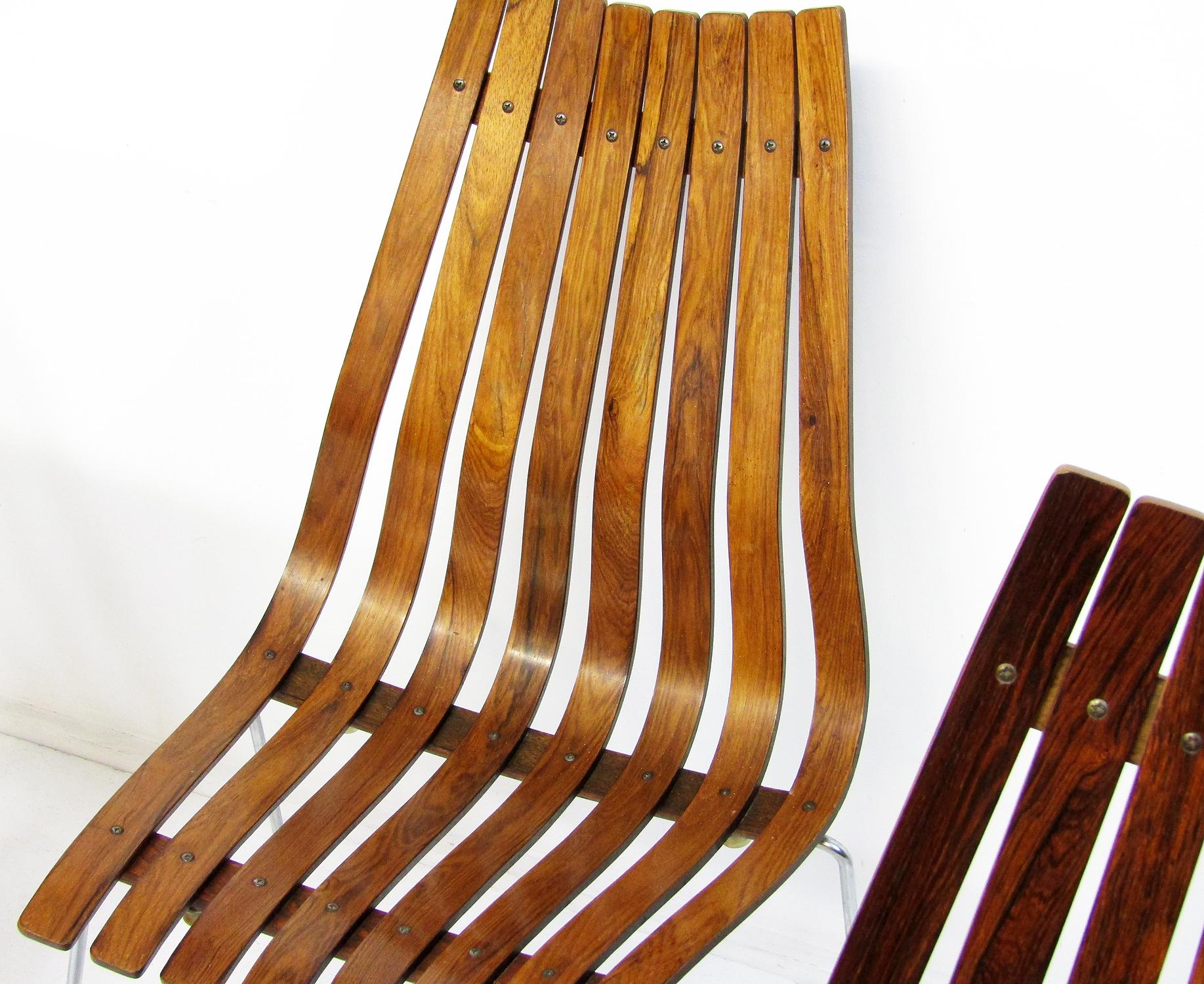 Set of Six Norwegian Scandia Dining Chairs in Rio Rosewood by Hans Brattrud 4