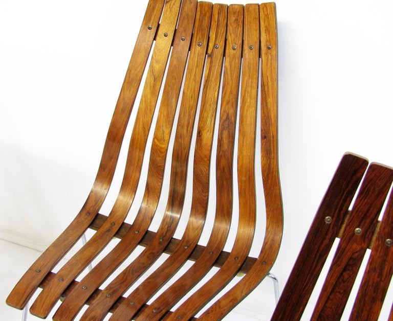 Six Scandia Dining Chairs in Rio Rosewood by Hans Brattrud For Sale 3