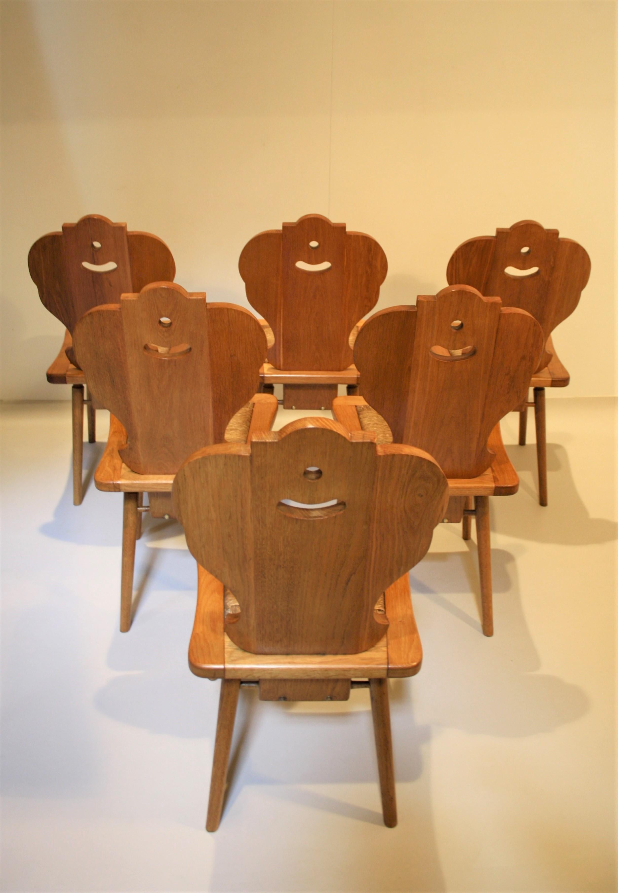 Six Scandinavian Midcentury Dining Chairs 4