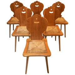 Six Scandinavian Midcentury Dining Chairs