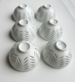 Seis cuencos modernos escandinavos de Friedl Holzer-Kjellberg para Arabia, Finlandia