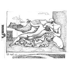 "Seis escenas con desnudos masculinos", Dibujos de Marruecos de Jacques Azéma, 1946