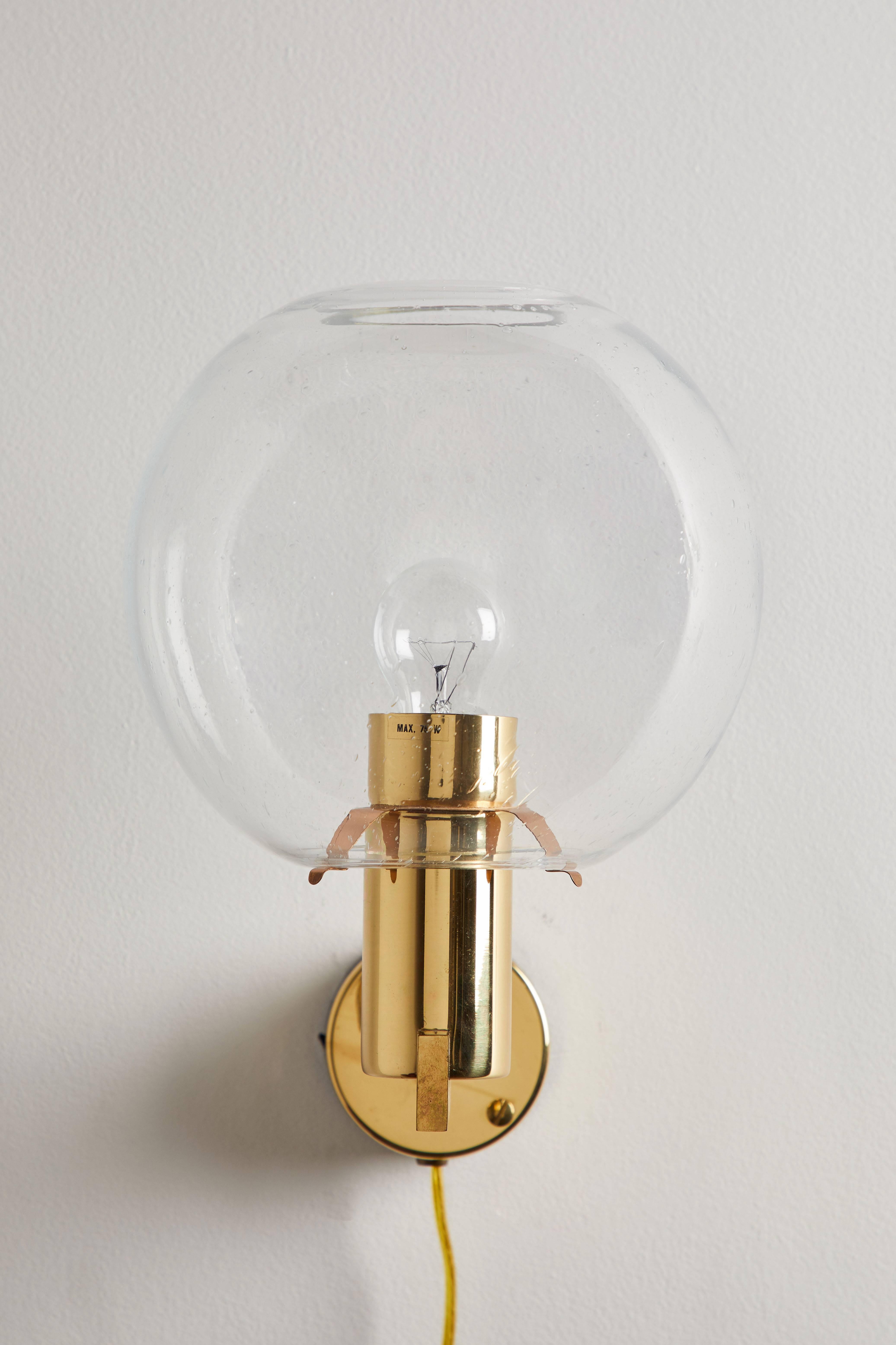 Late 20th Century Six Sconces by Hans-Agne Jakobsson