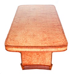 Six-Seat Art Deco Epstein Dining Suite with Six Upholstered Cloud Back Chairs