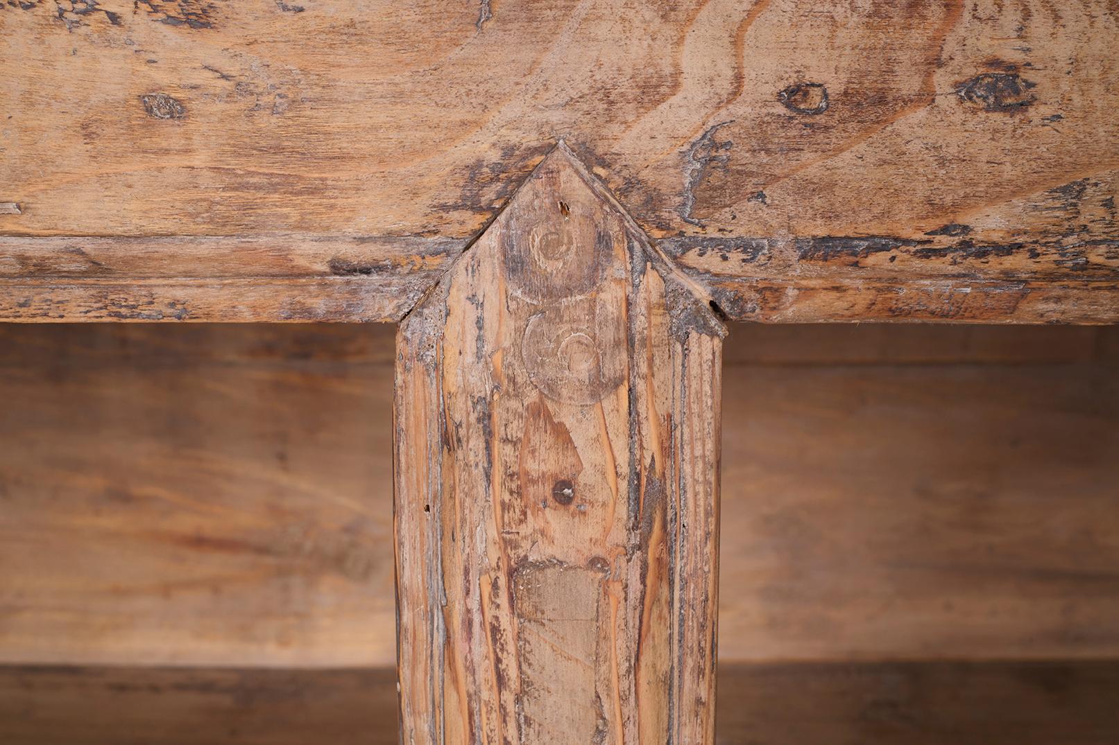 Organic Modern Six Shelf Server in Reclaimed Elm