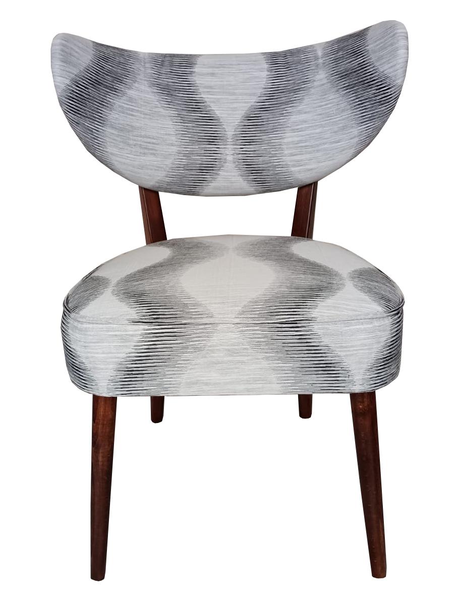 Seis Sillas de Comedor Shell Tejido Blanco y Negro, Vintola, Europa, Polonia Polaco en venta