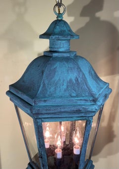 Six Sides Handcrafted Quality Solid Brass Hanging Lanter