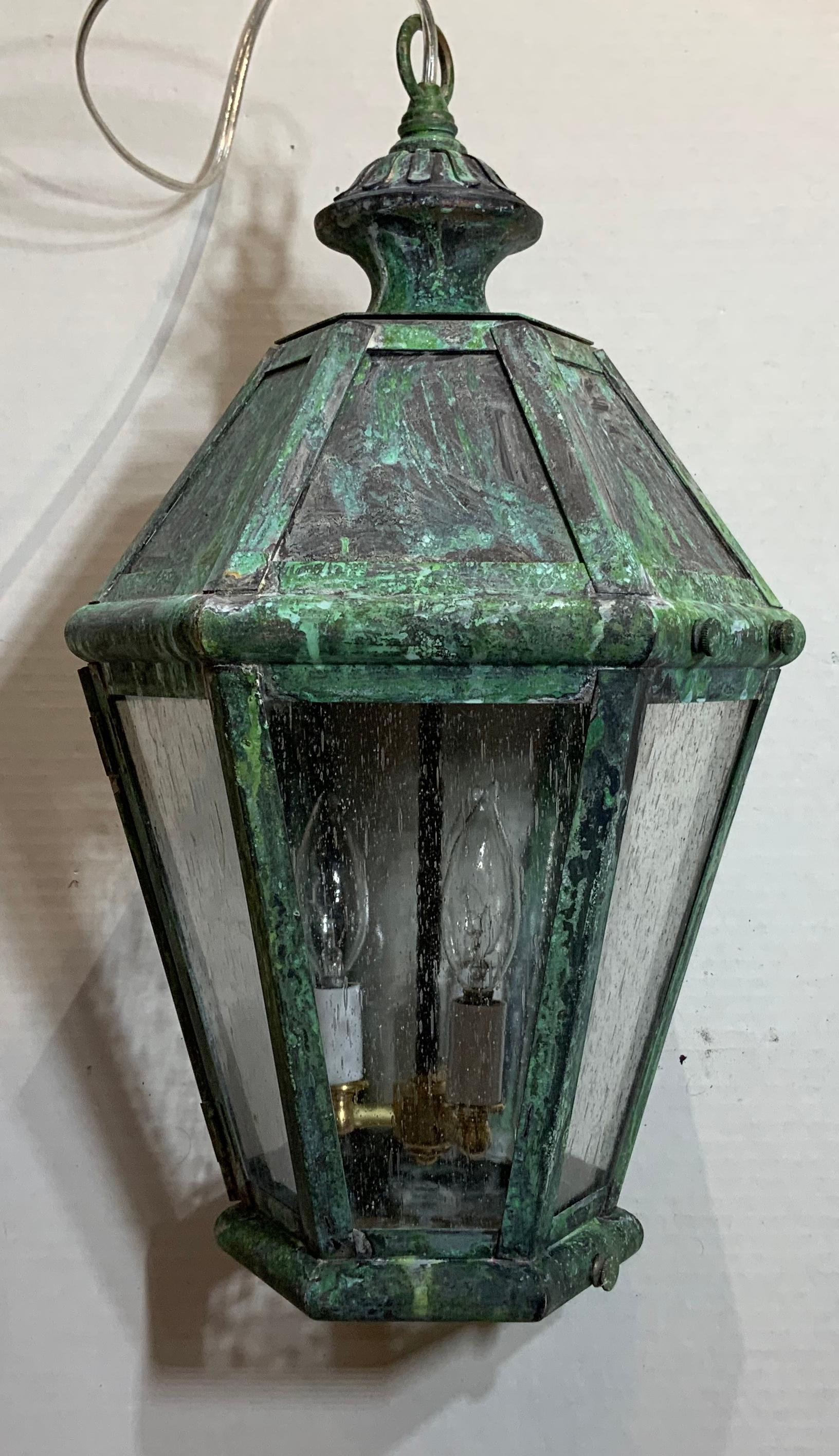 Six Sides Solid Brass Hanging Lantern 8