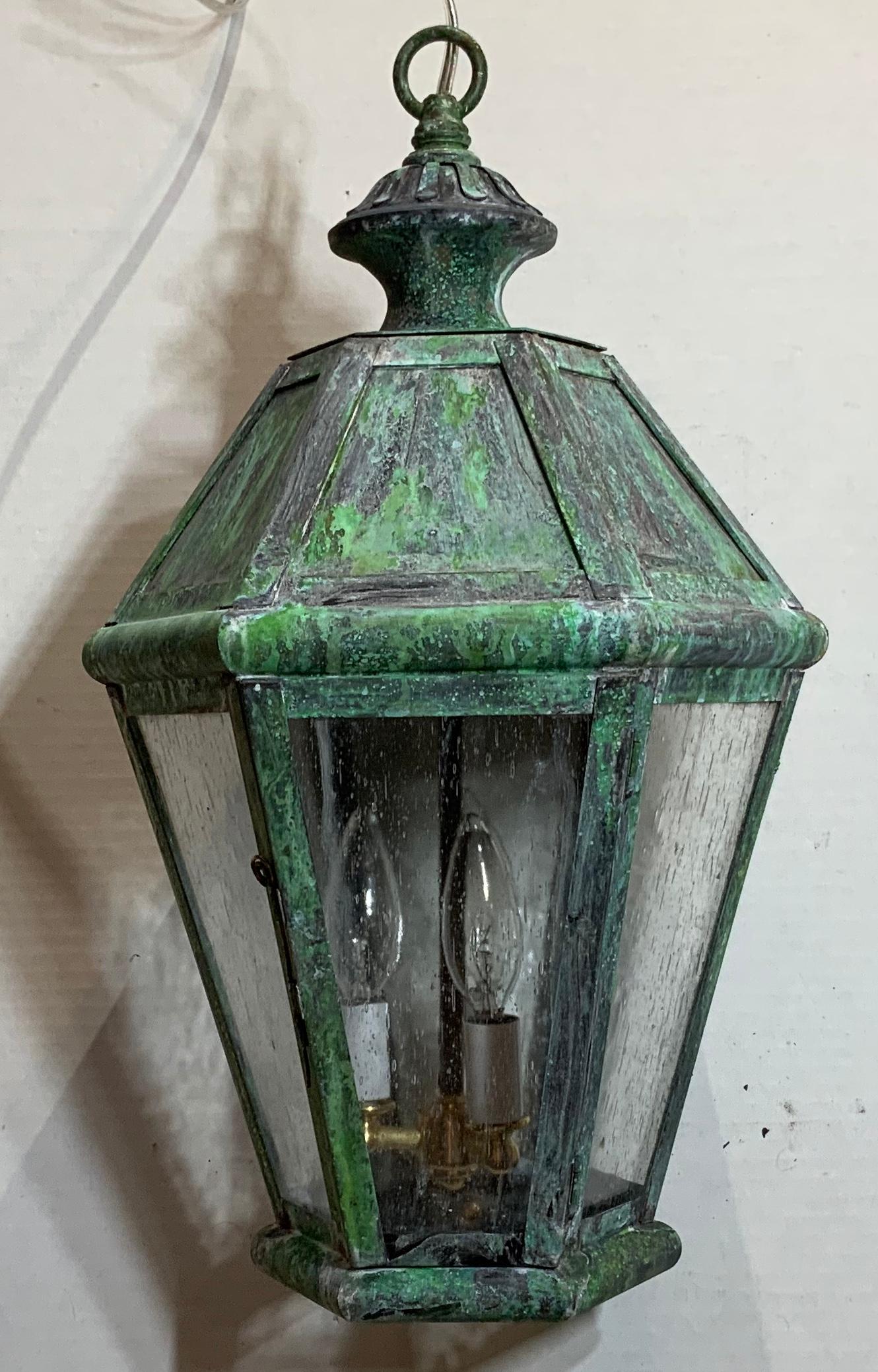 Six Sides Solid Brass Hanging Lantern 9