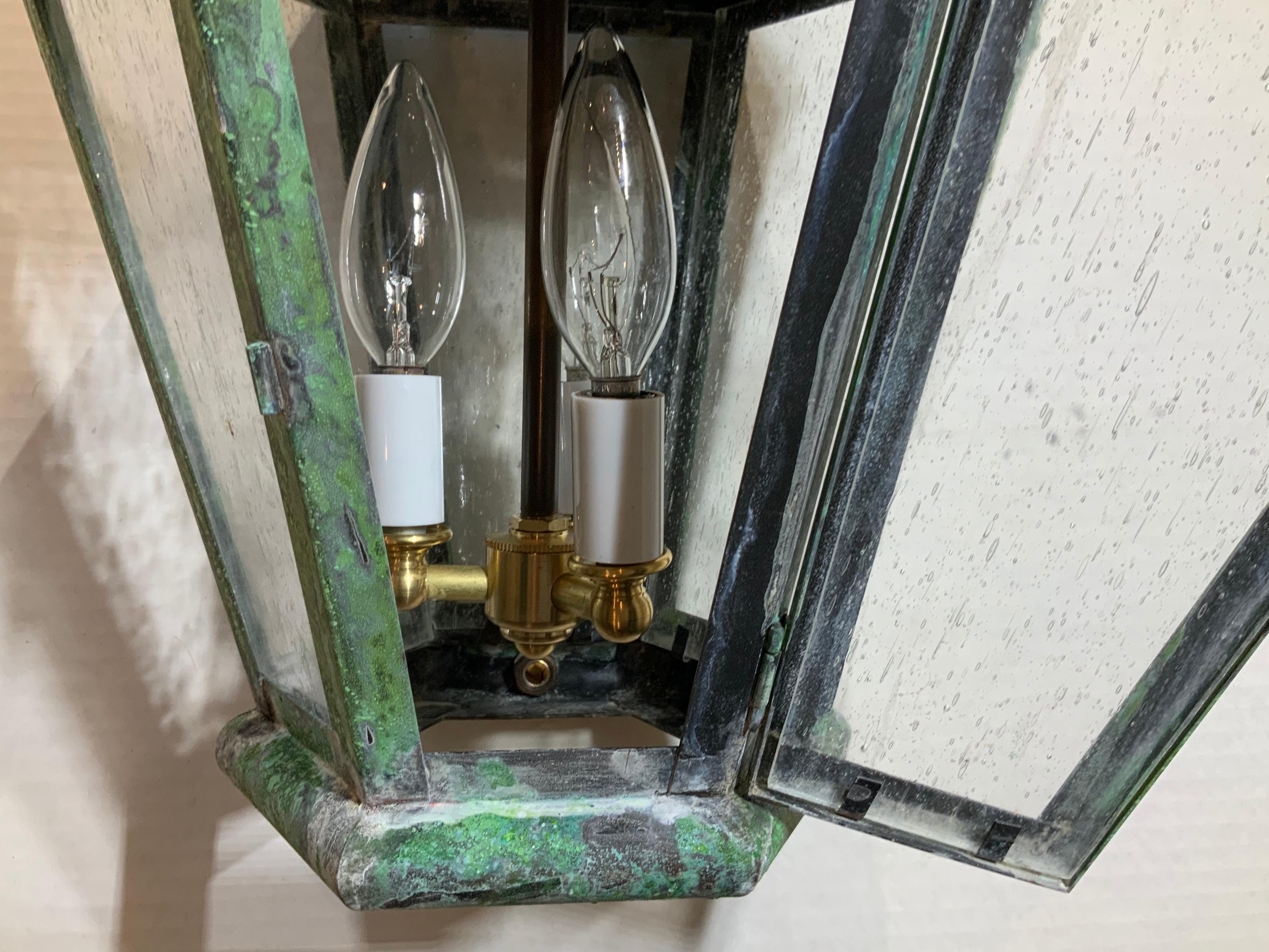 Six Sides Solid Brass Hanging Lantern 3