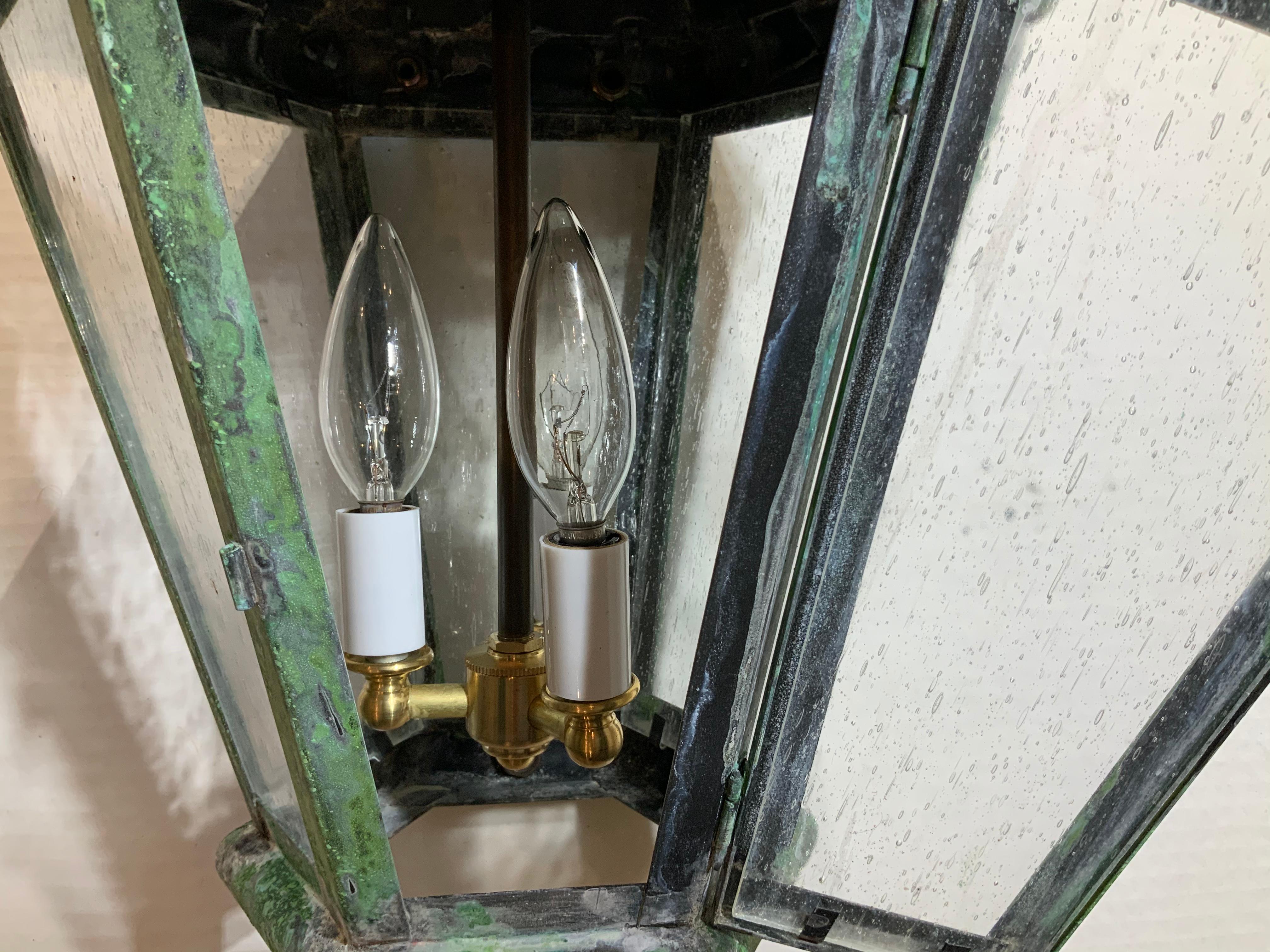 Six Sides Solid Brass Hanging Lantern 4