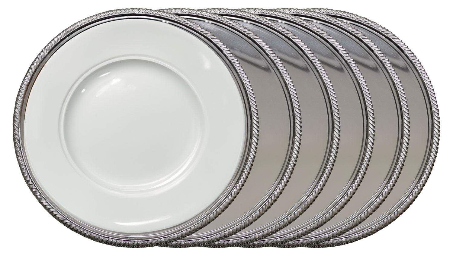 Simply Beautiful! Whether you are setting your table for a formal or informal occasion, Service Plates offer the hostess an opportunity to set the atmosphere for the decor of the table with Timeless Elegance. These stunning under plates are always