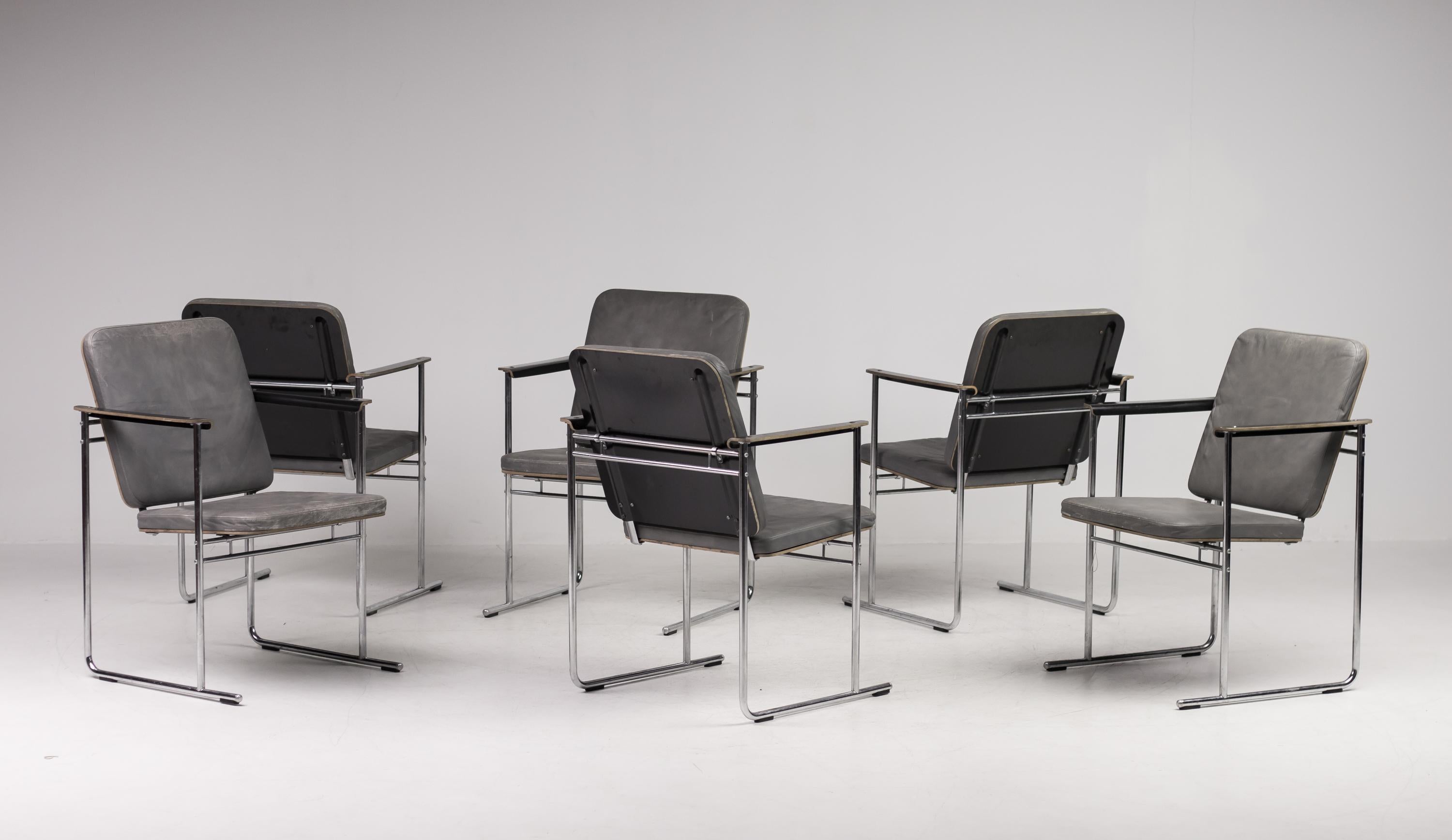 Late 20th Century Six Skaala Armchairs by Yrjö Kukkapuro