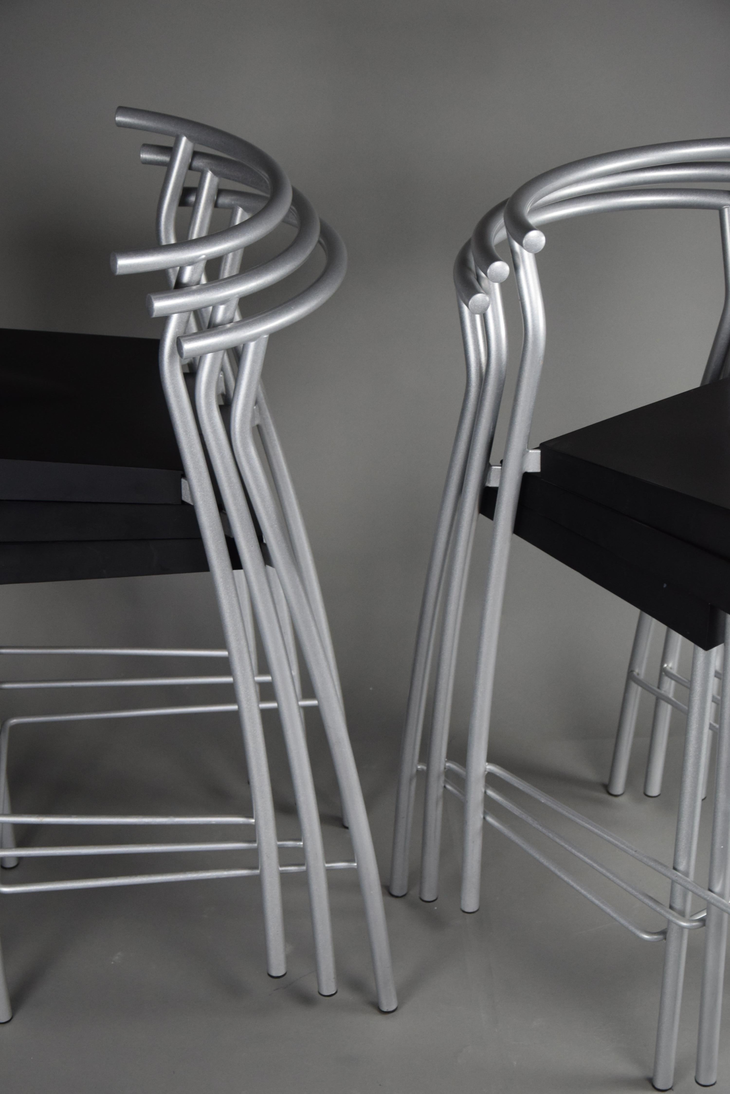 Hi-Glob Philippe Starck Bar Stools for Kartell, Italy, 1993 In Good Condition For Sale In Weesp, NL