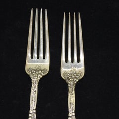 Six Sterling Silver Figural "Labors of Cupid" Forks by Dominick & Haff