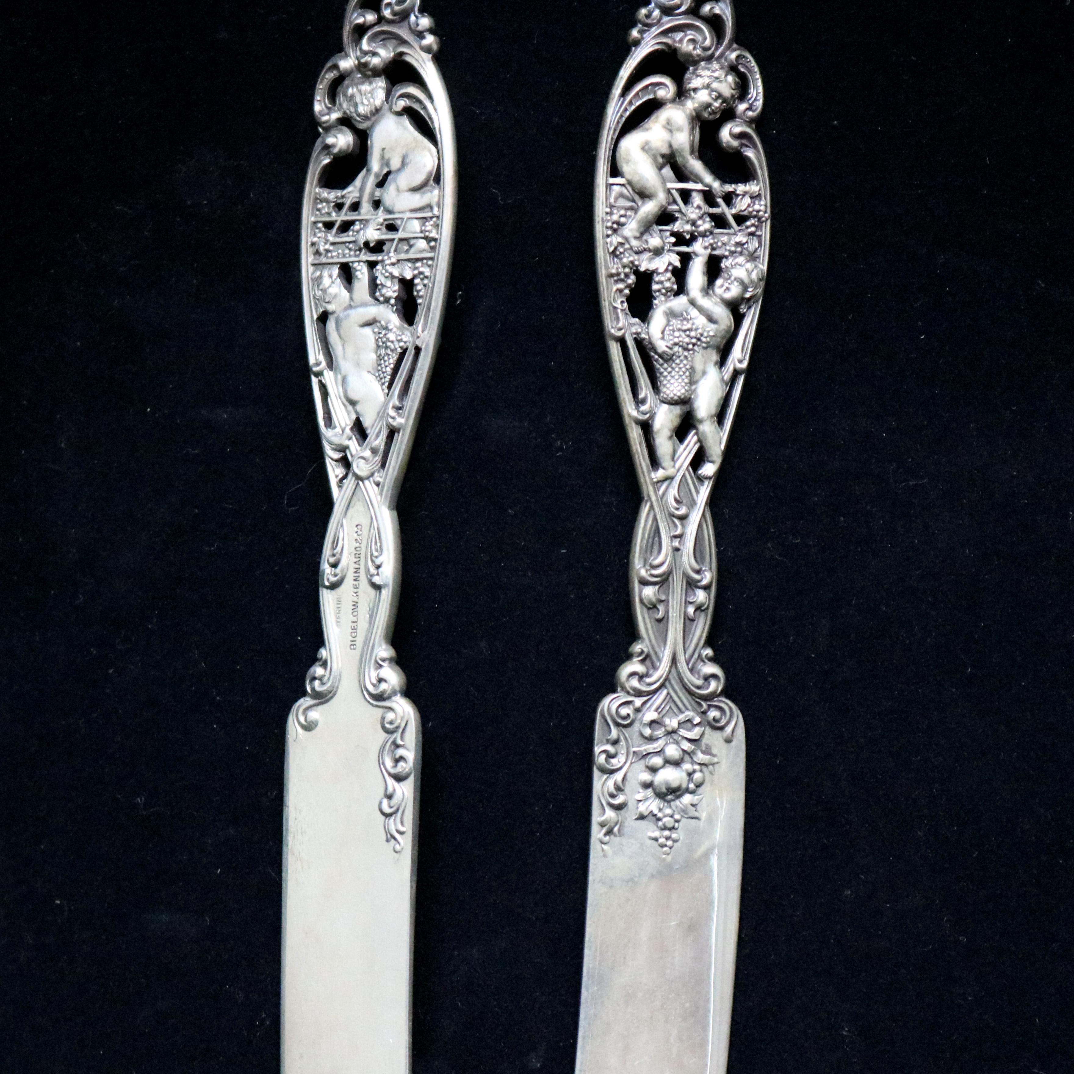 Victorian Six Sterling Silver Figural 
