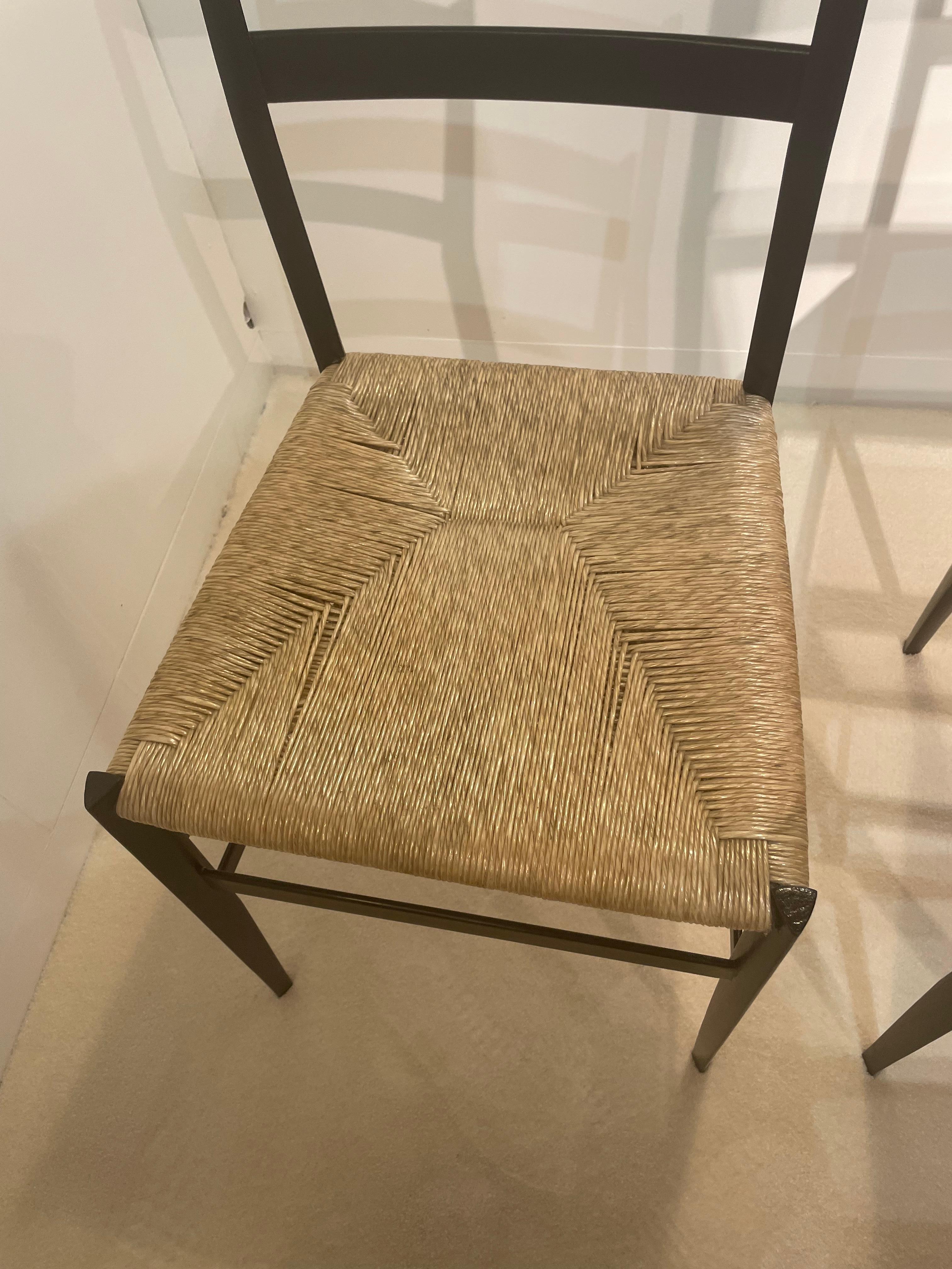 Six Superleggera Chairs by Gio Ponti 10