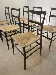 Six Superleggera Chairs by Gio Ponti