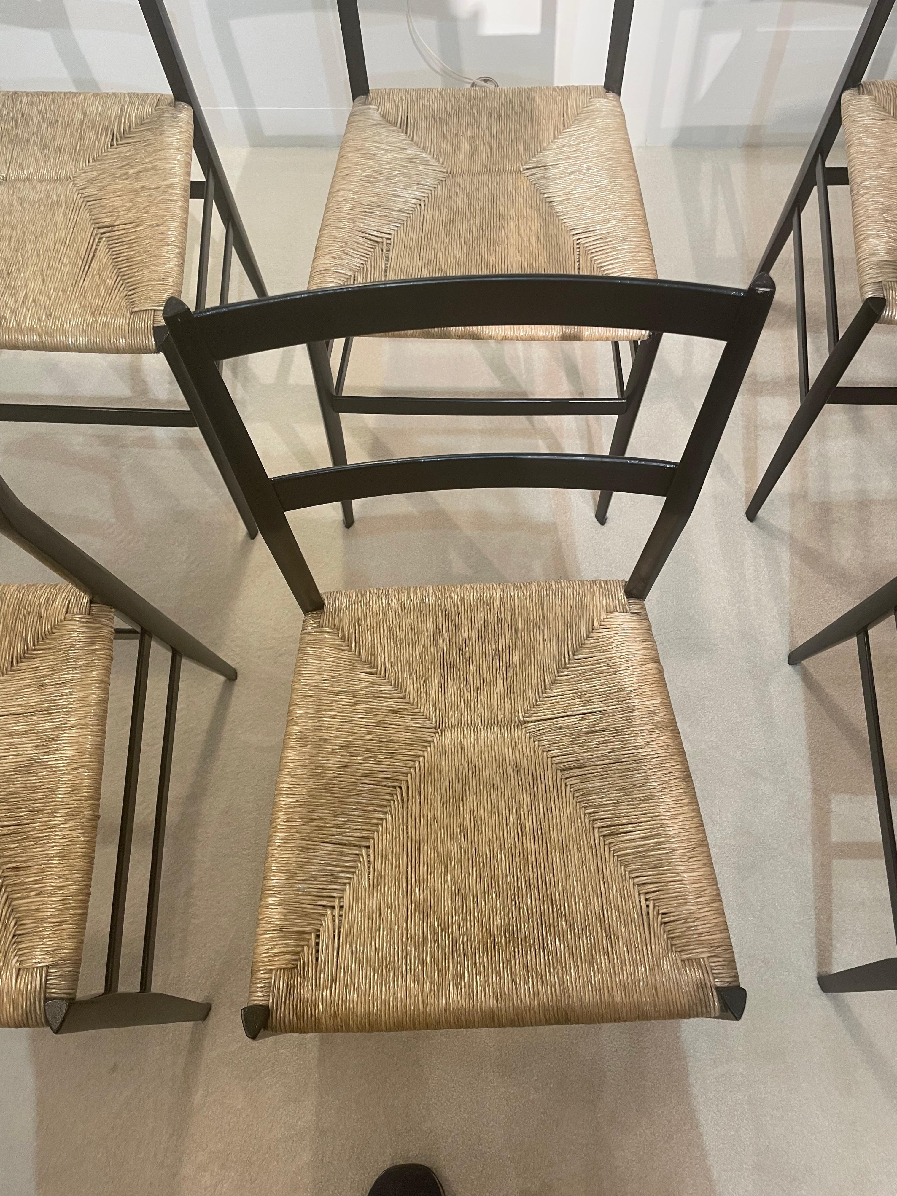 Six Superleggera Chairs by Gio Ponti 1