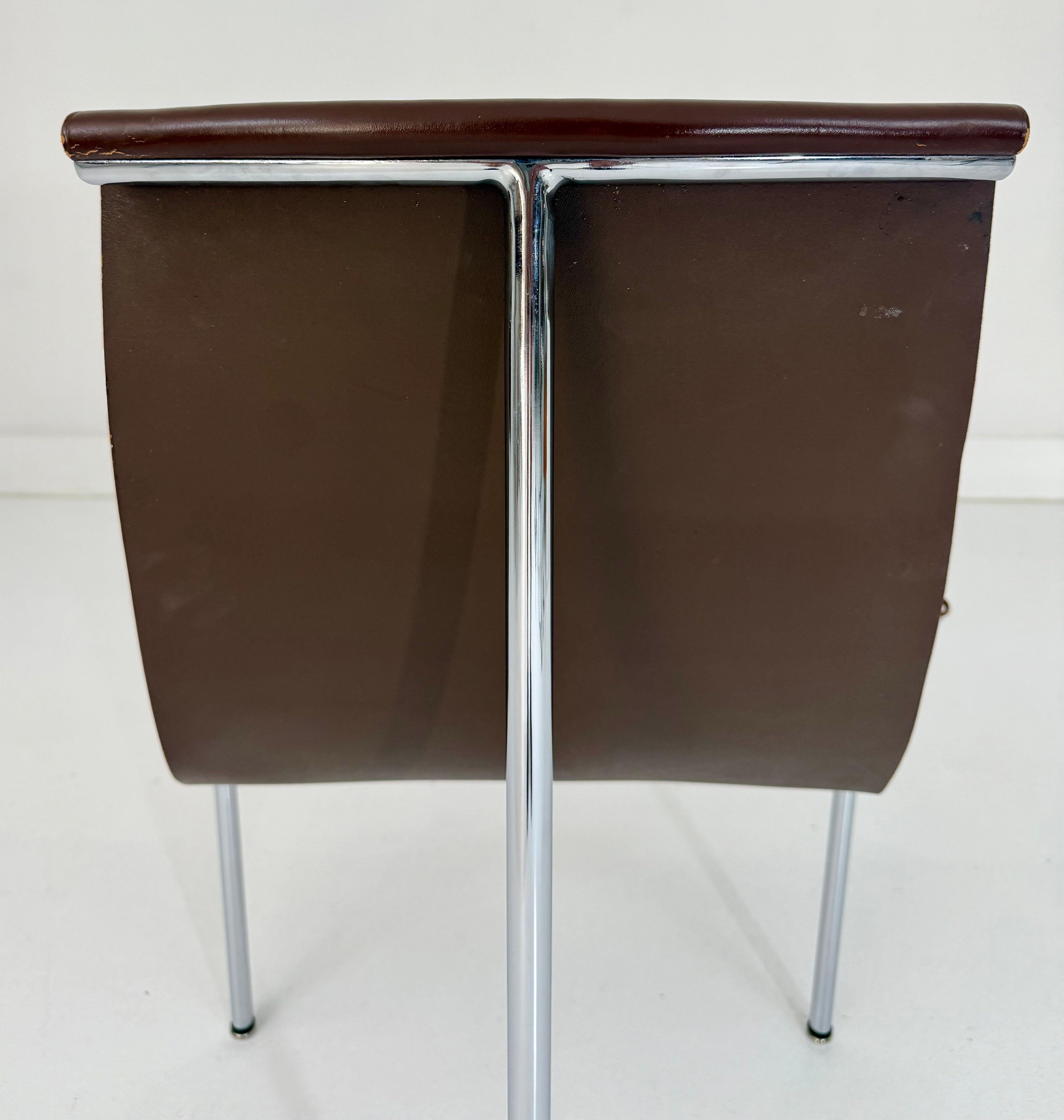 Six “T” Side Chairs by Katavolos, Littell & Kelley for Laverne International For Sale 3
