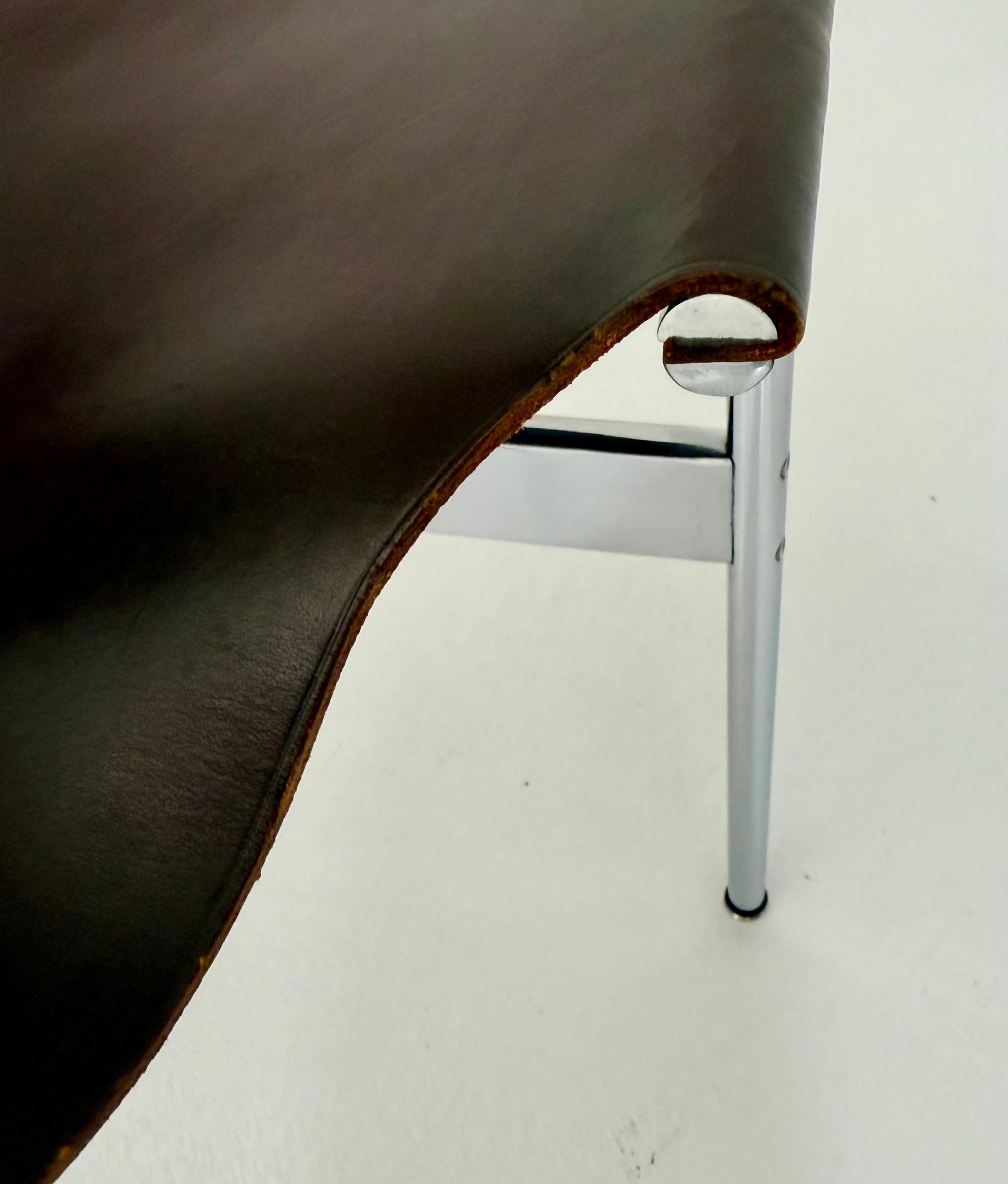 Six “T” Side Chairs by Katavolos, Littell & Kelley for Laverne International For Sale 6