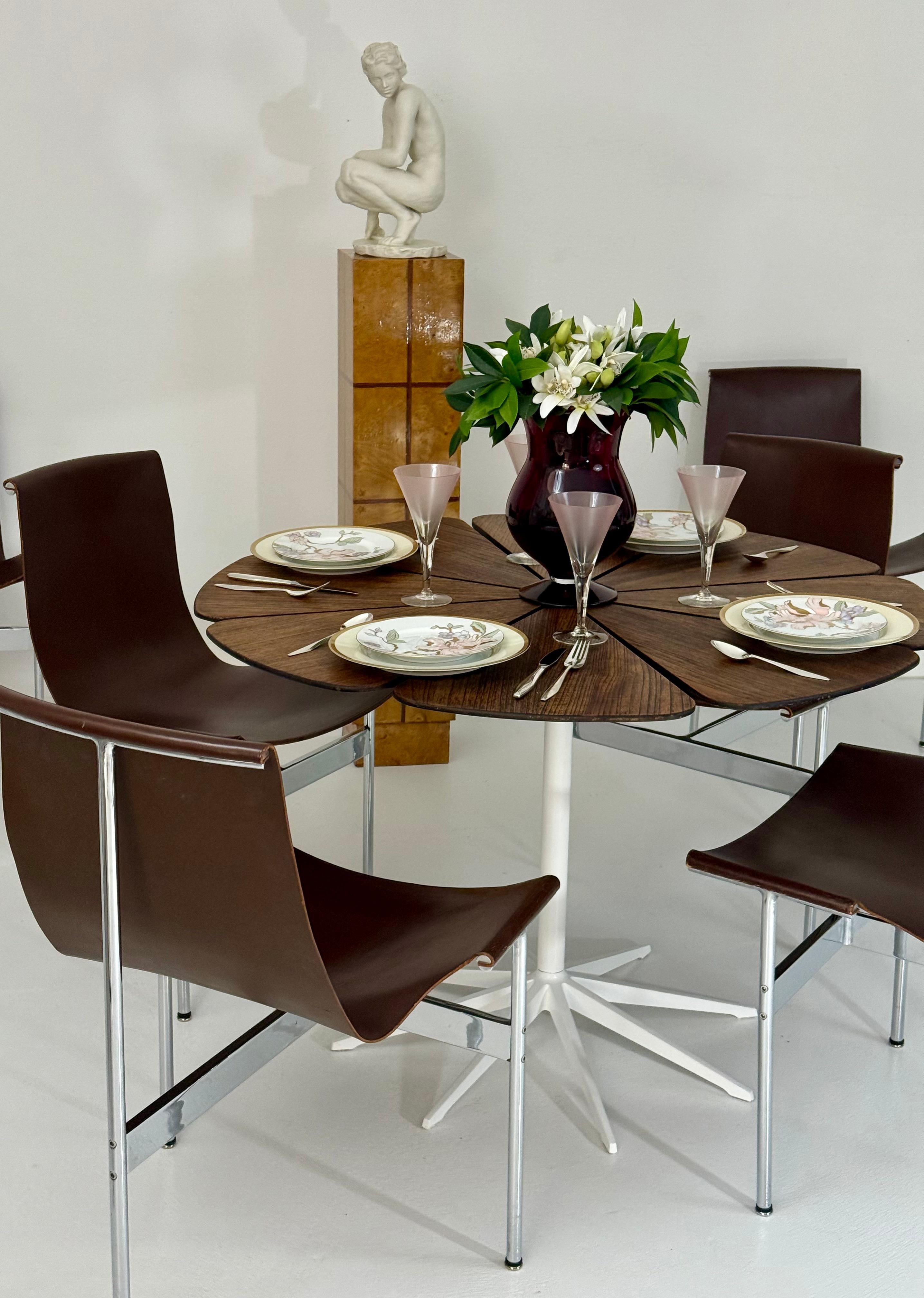 Six “T” Side Chairs by Katavolos, Littell & Kelley for Laverne International For Sale 10