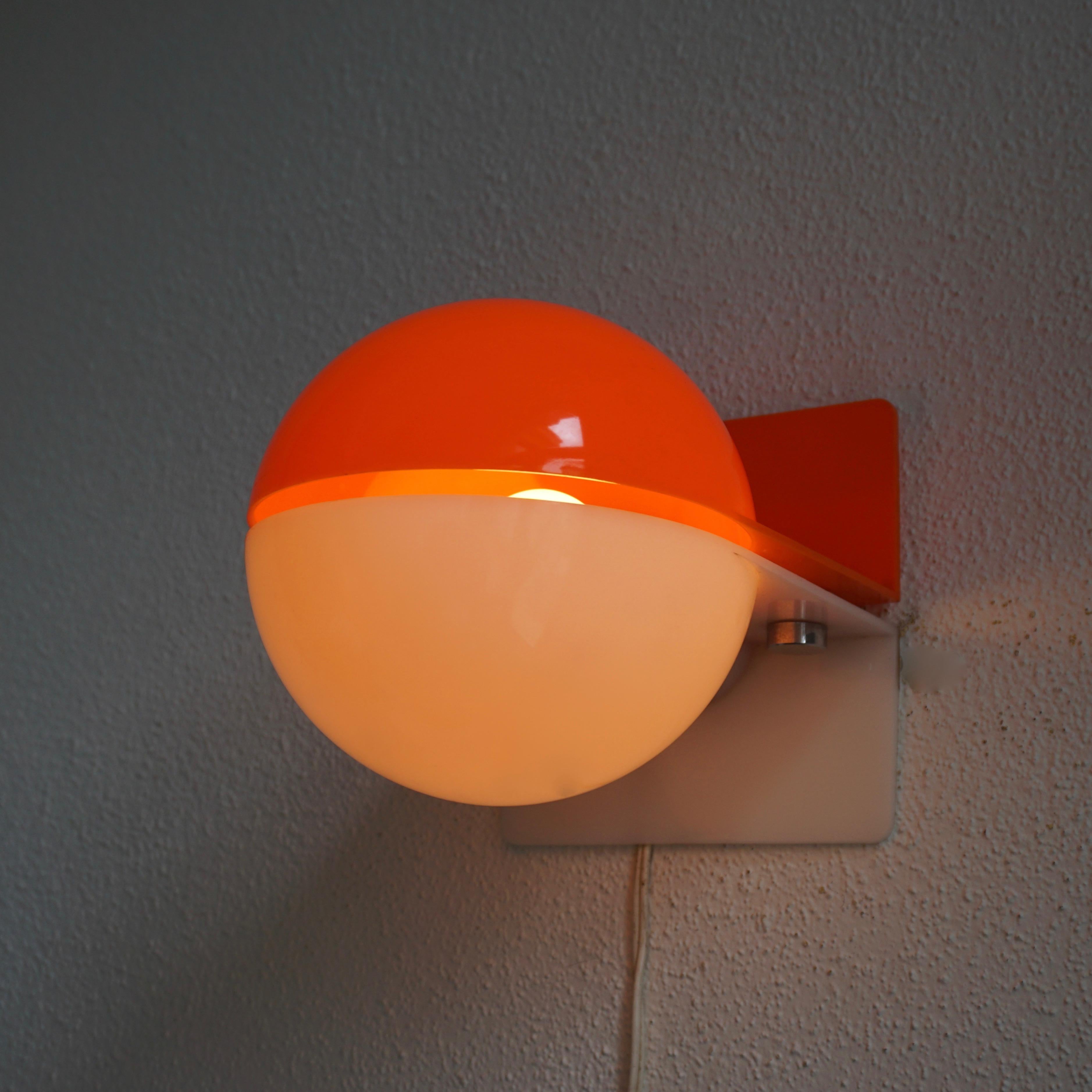 One of Six Table or Wall Lamps by Guzzini For Sale 2