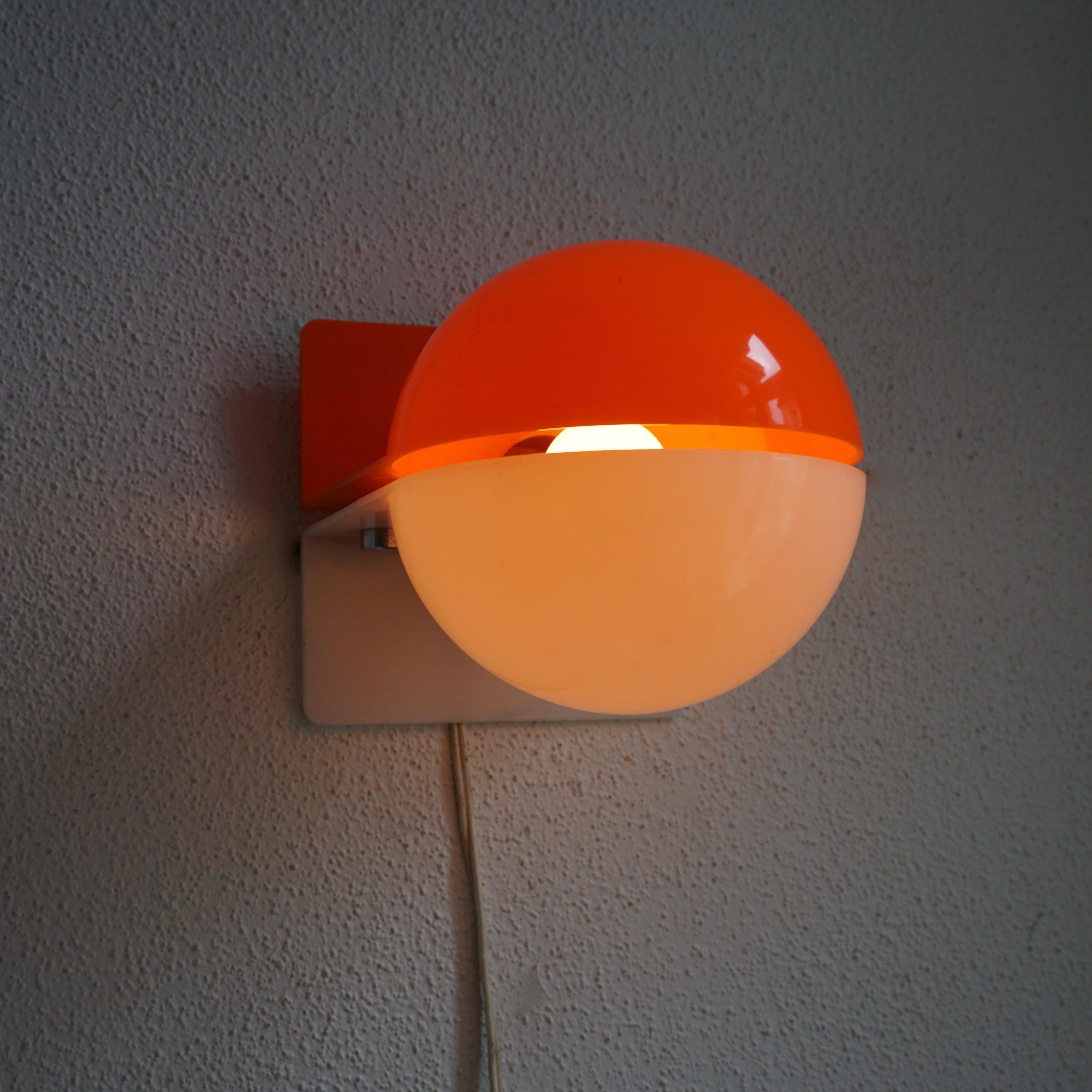 Plastic One of Six Table or Wall Lamps by Guzzini For Sale