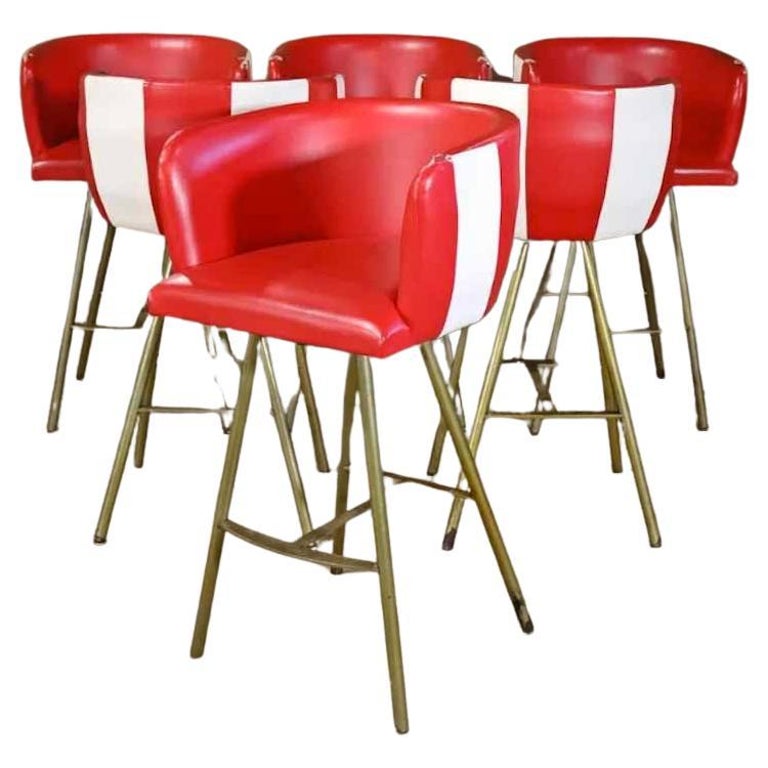 Six Tall Stools For Sale at 1stDibs
