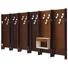 Six tables d'entrée en teck de Carlo de Carli, années 1960