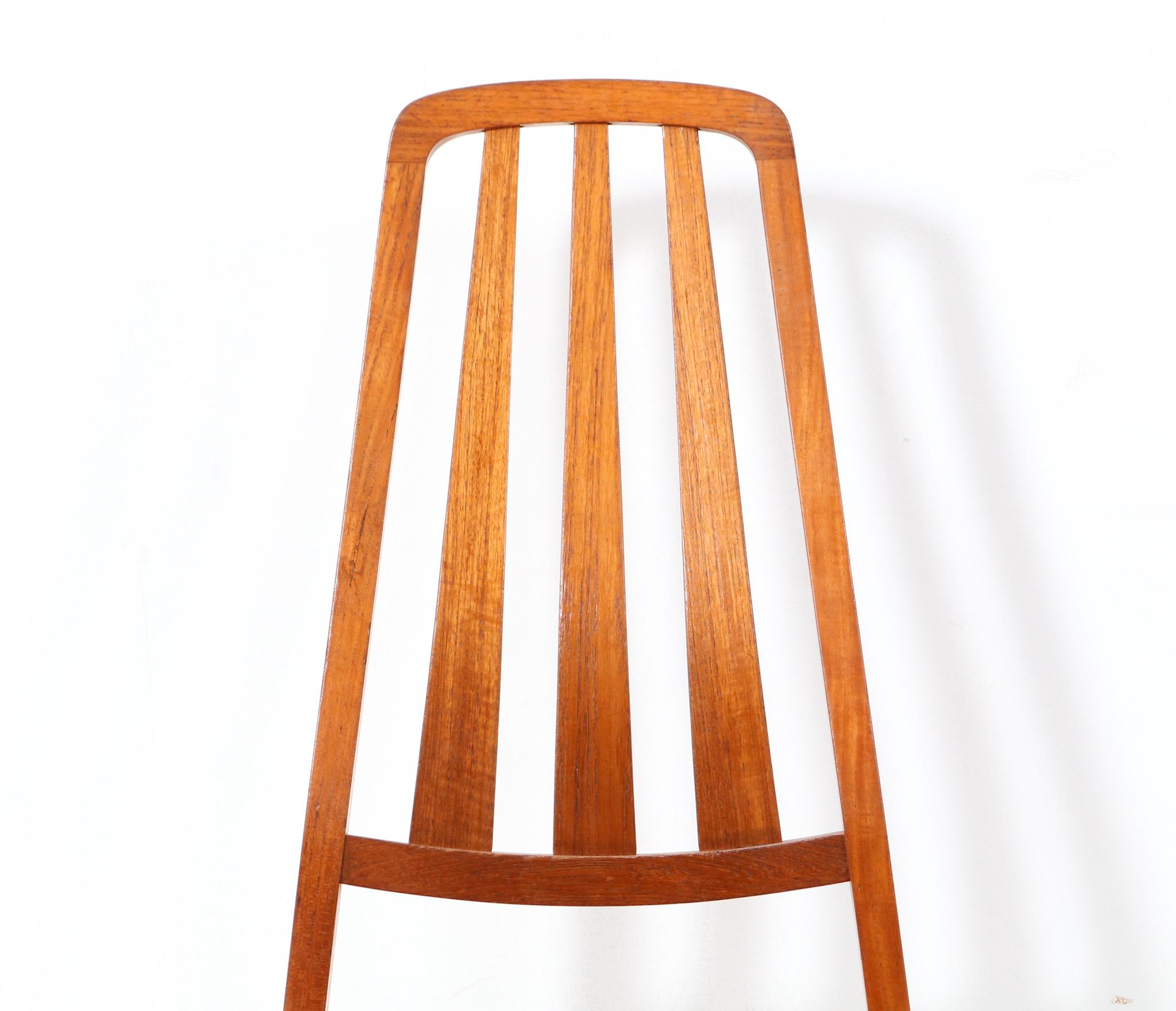 Six Teak Mid-Century Modern Dining Room Chairs, 1960s For Sale 4