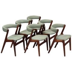 1960s Six Teak Wood Dining Chairs