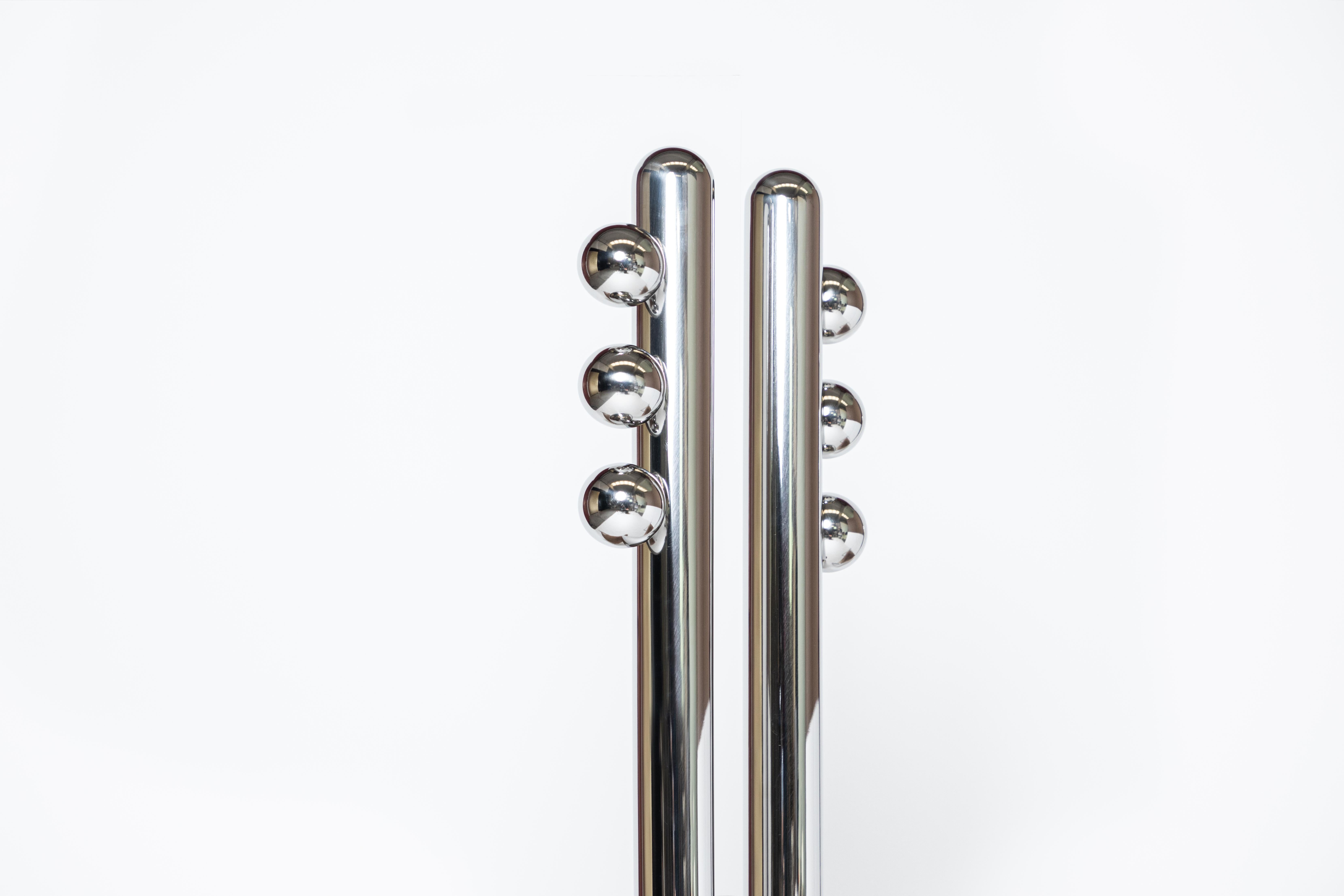 Contemporary Six Variations on Stainless Steel by Pietro Franceschini For Sale