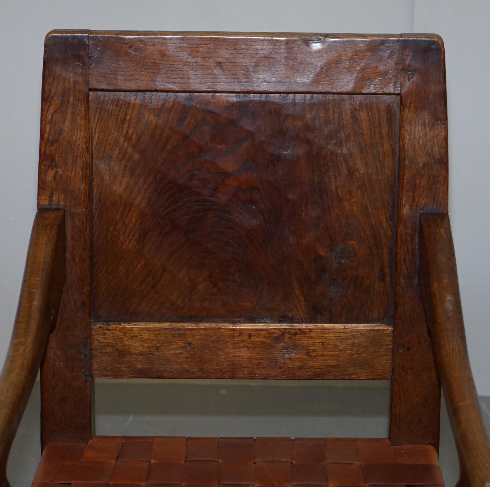 Sechs sehr seltene restaurierte Robert Mouseman Thompson-Esszimmerstühle aus Wurzelholz-Eiche, 1930er Jahre, 6 (Mitte des 20. Jahrhunderts) im Angebot