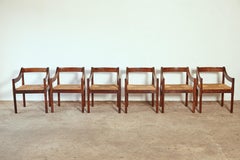 Six Vico Magistretti Carimate Dining Chairs for Cassina, Italy, 1960s
