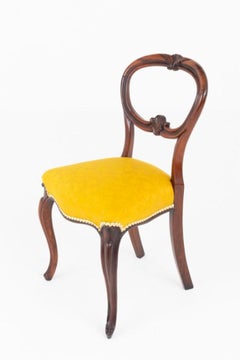 Six Victorian Balloon Back Dining chairs