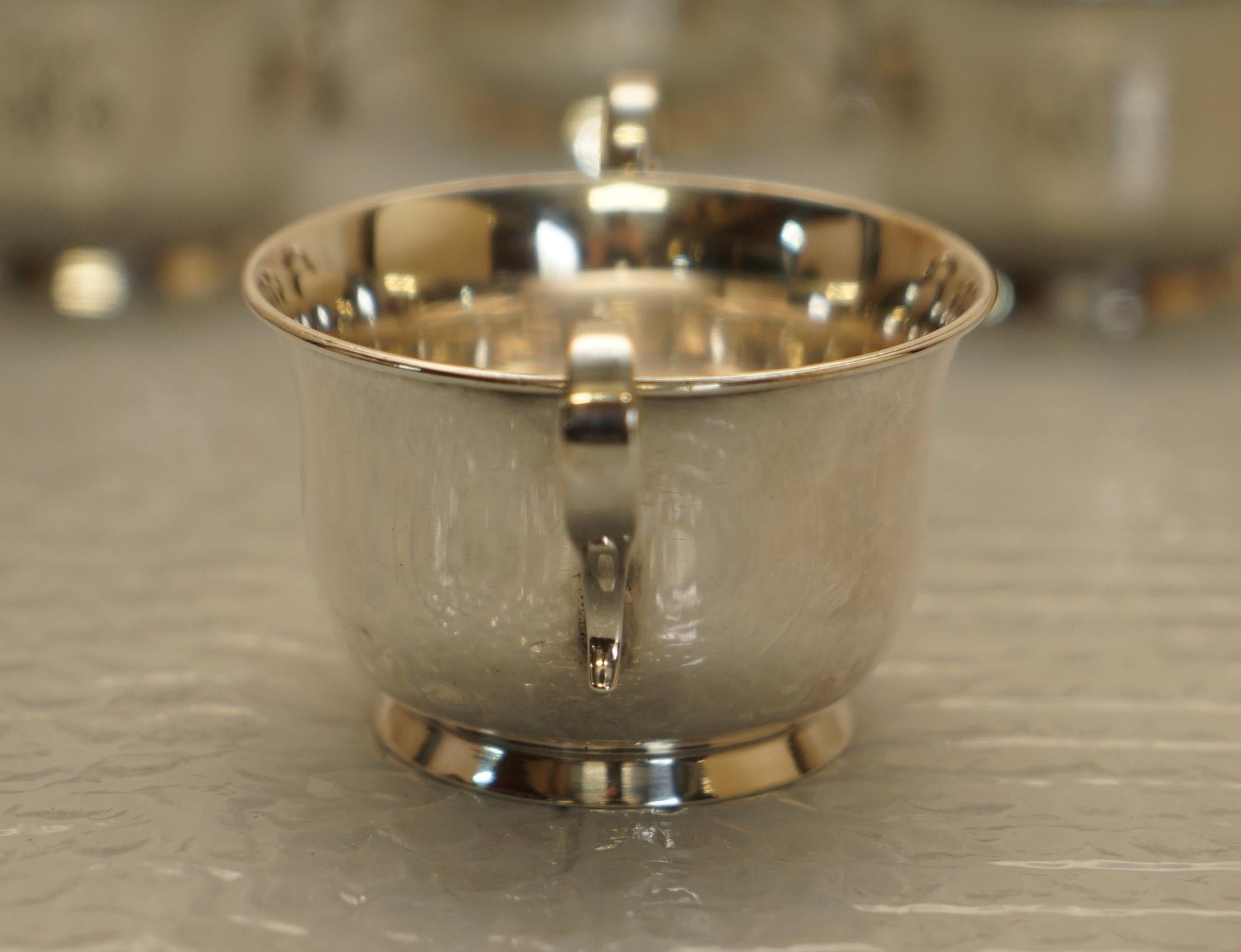 Six Victorian Sterling Silver Tiffany & Co New York Cups Goblets Original Case 6 11