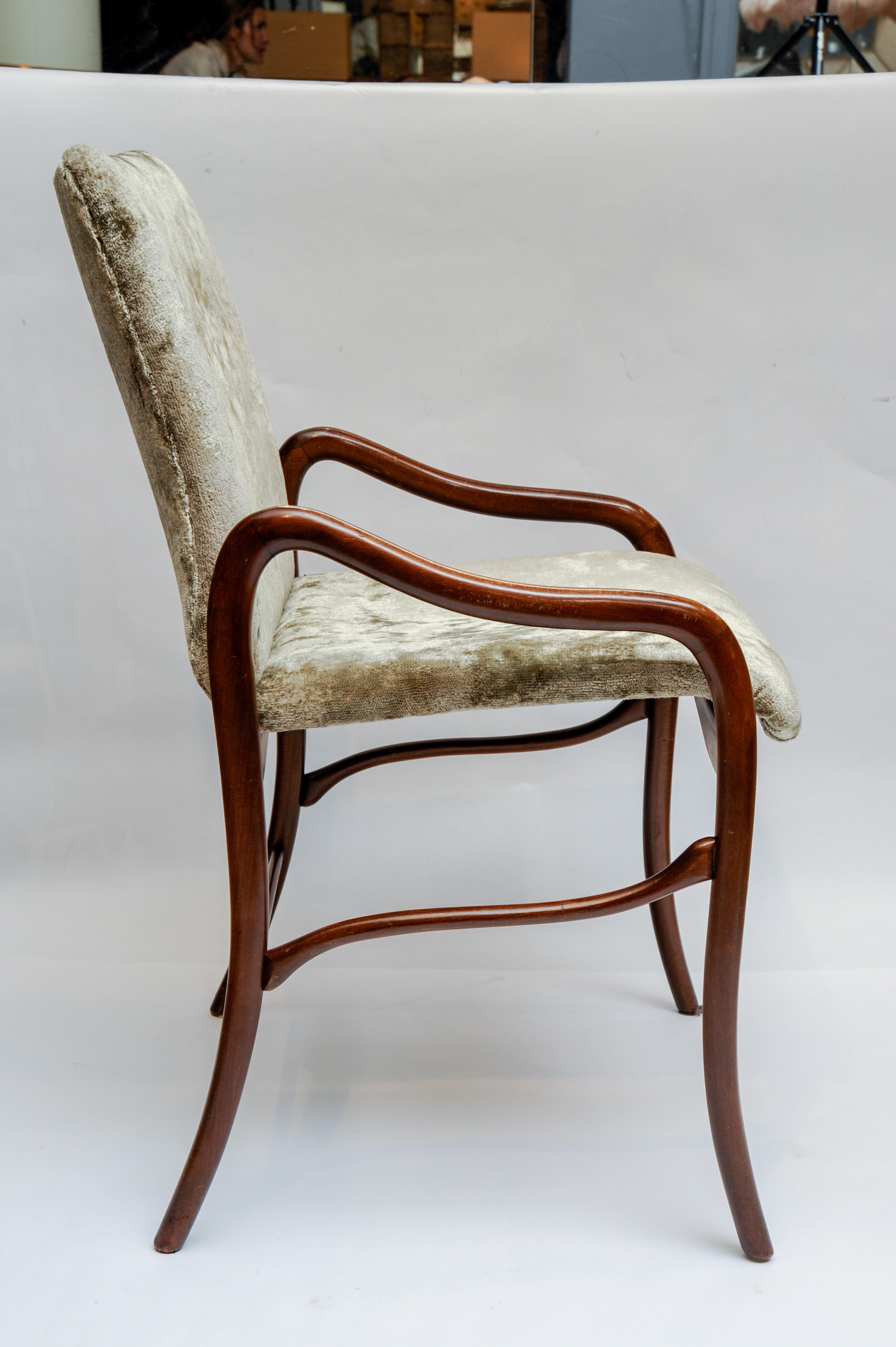 Mid-20th Century Six Vintage Dining Chairs