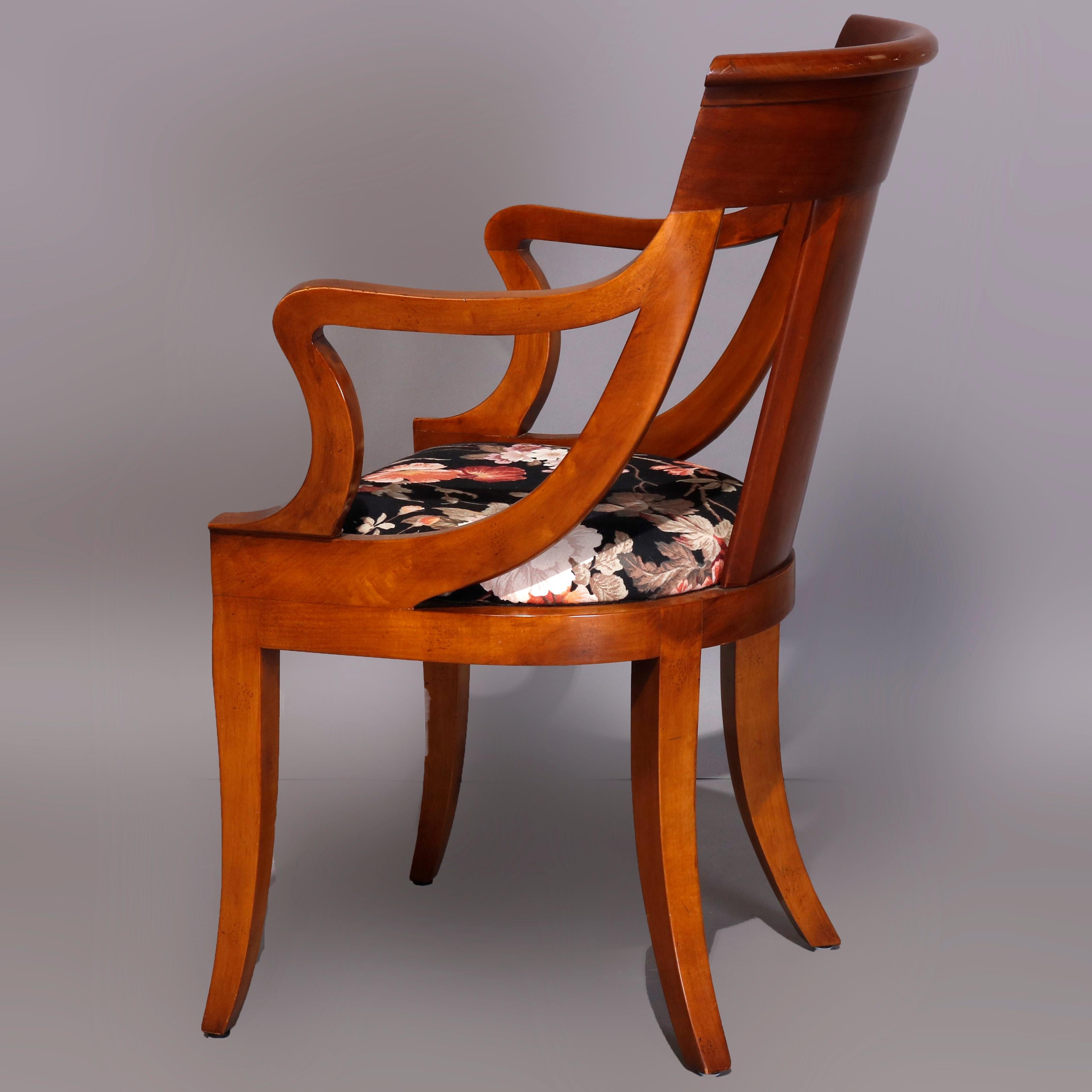 Six Vintage Flame Mahogany Gondola Dining Chairs by Baker Furniture 20th Century 3