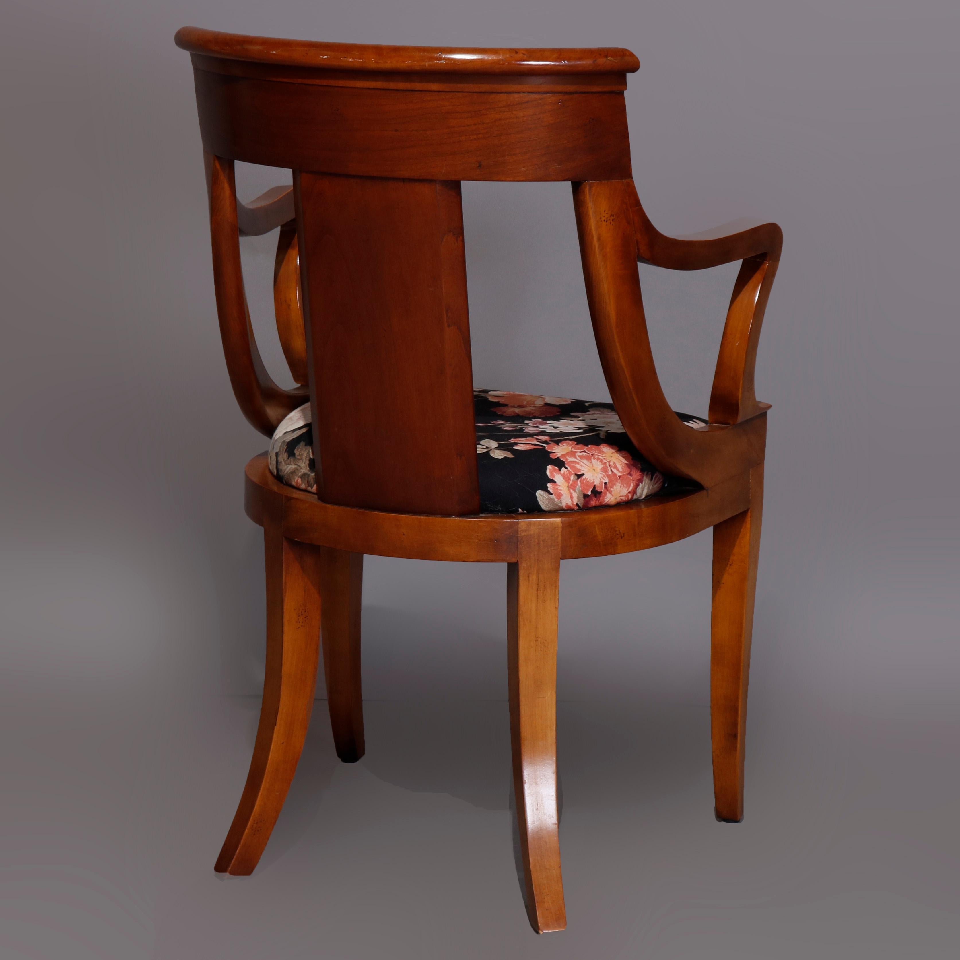 Six Vintage Flame Mahogany Gondola Dining Chairs by Baker Furniture 20th Century 4