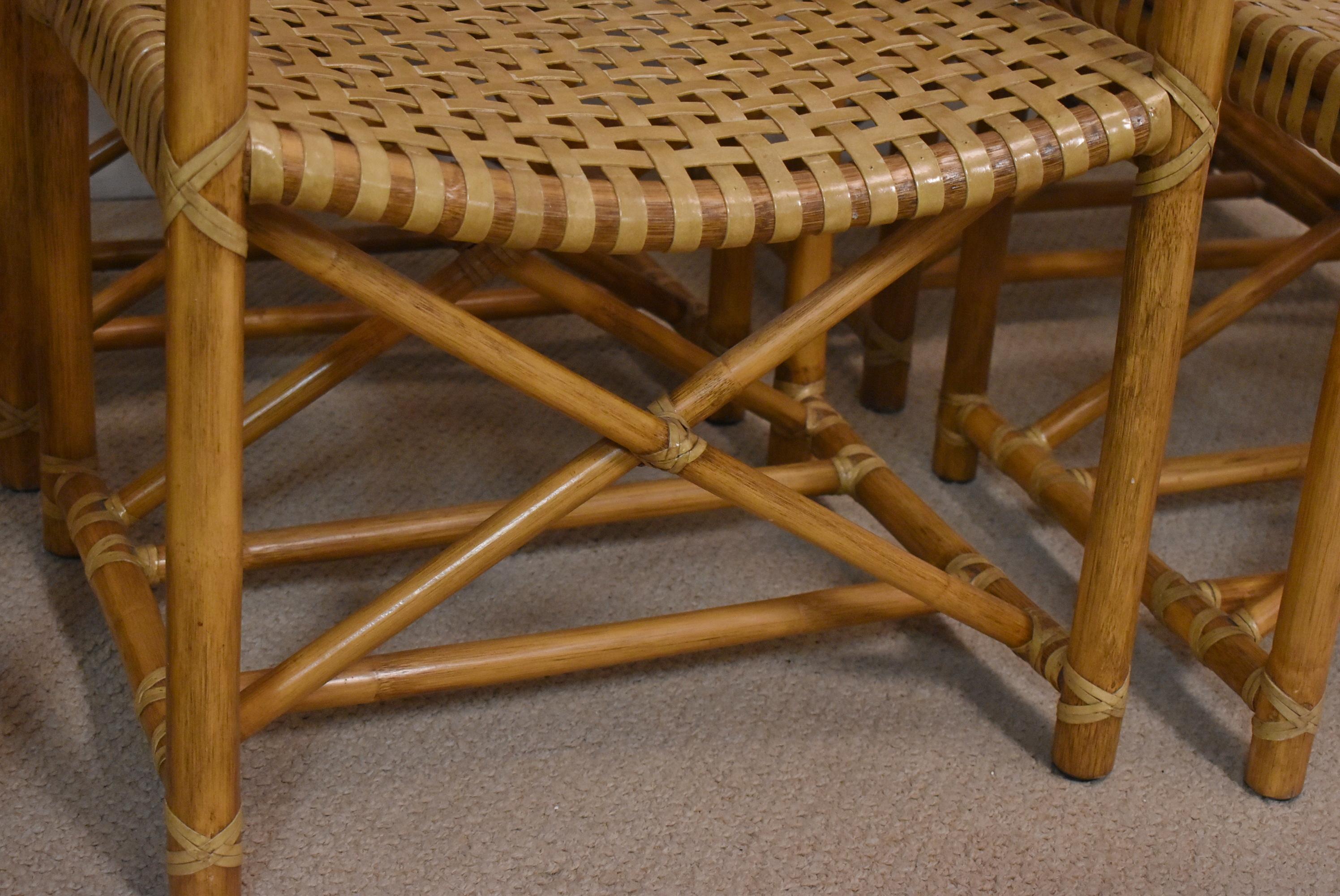 vintage mcguire bamboo chairs