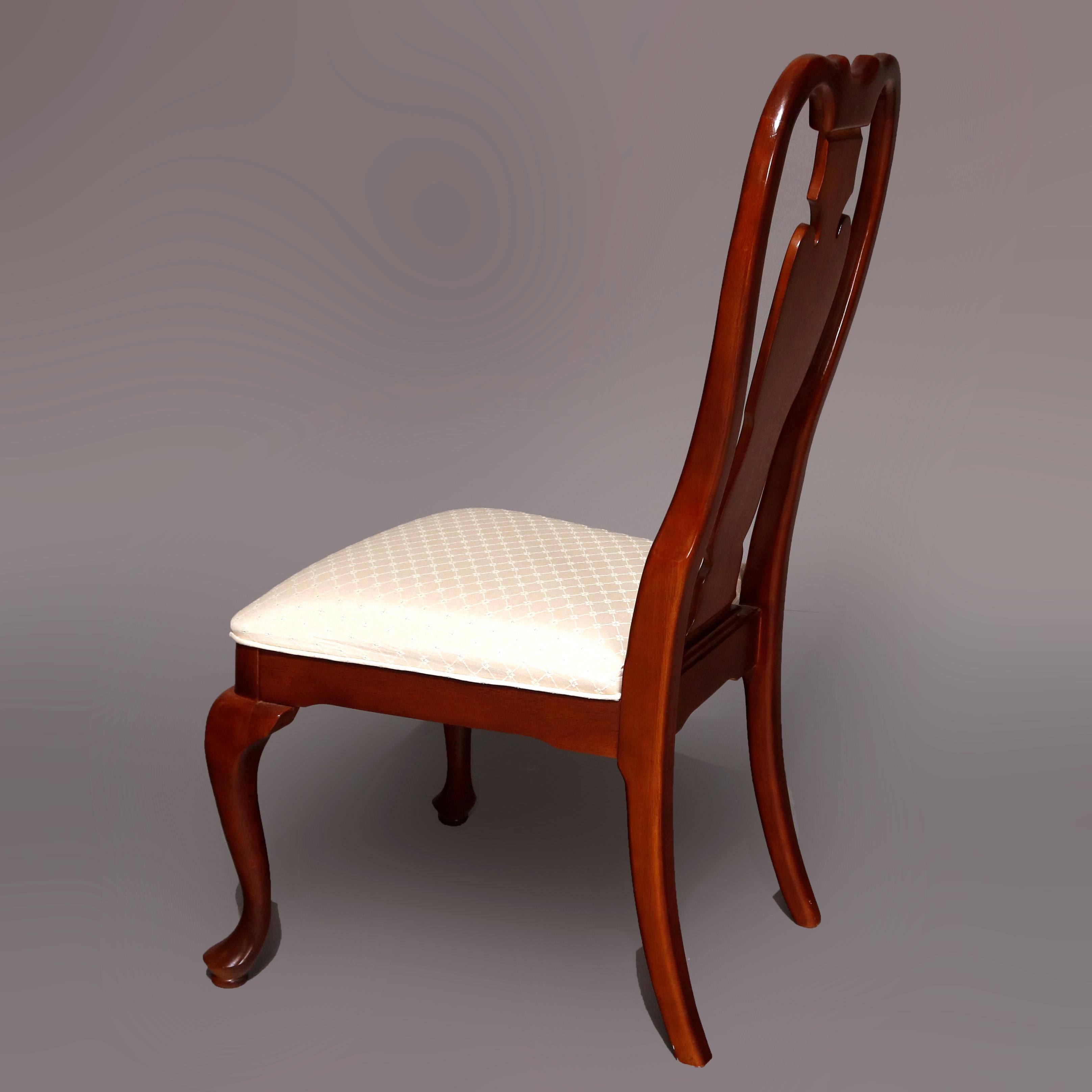 cherry queen anne dining chairs