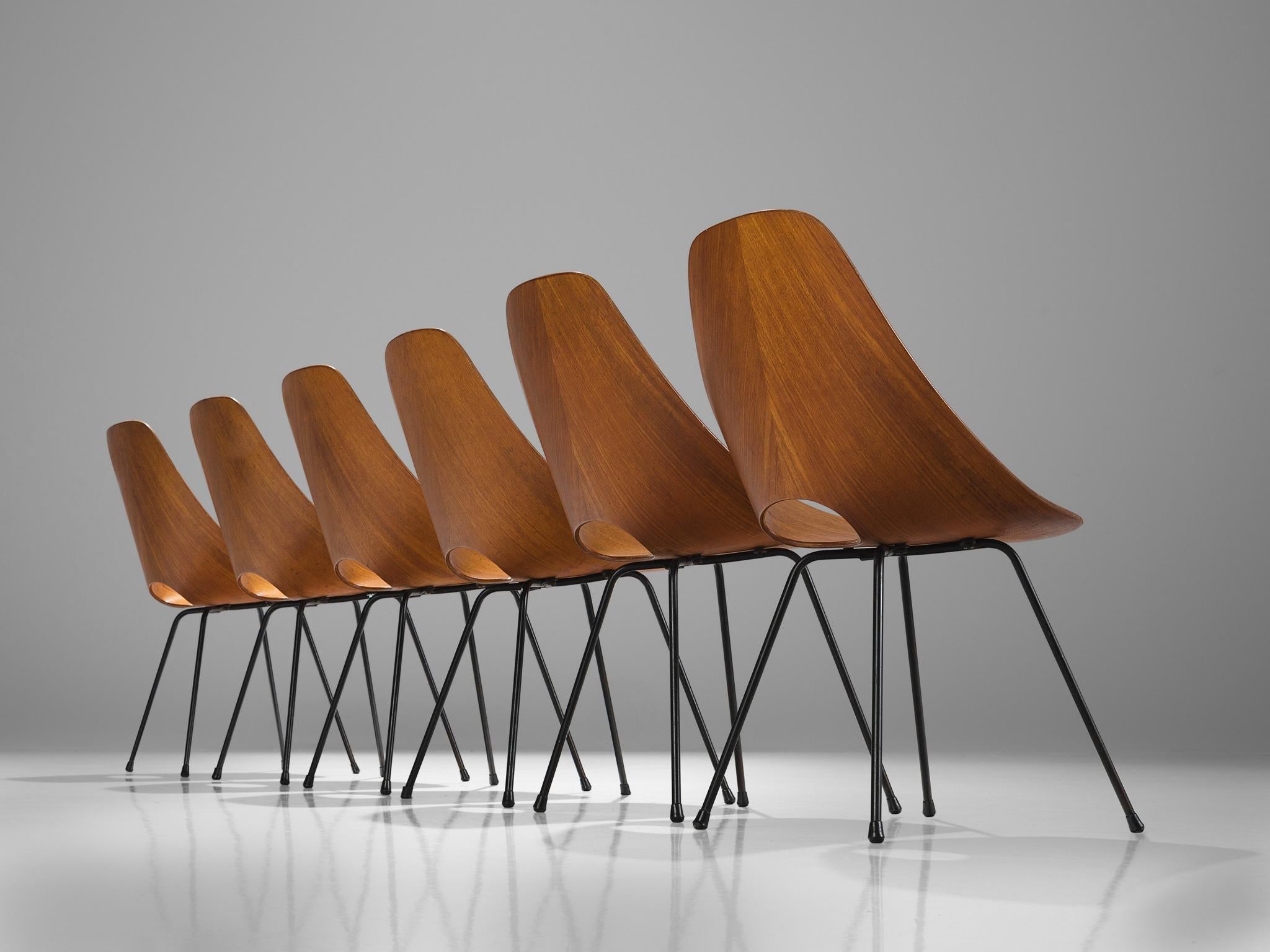 Italian Six Vittorio Nobili 'Medea' Chairs