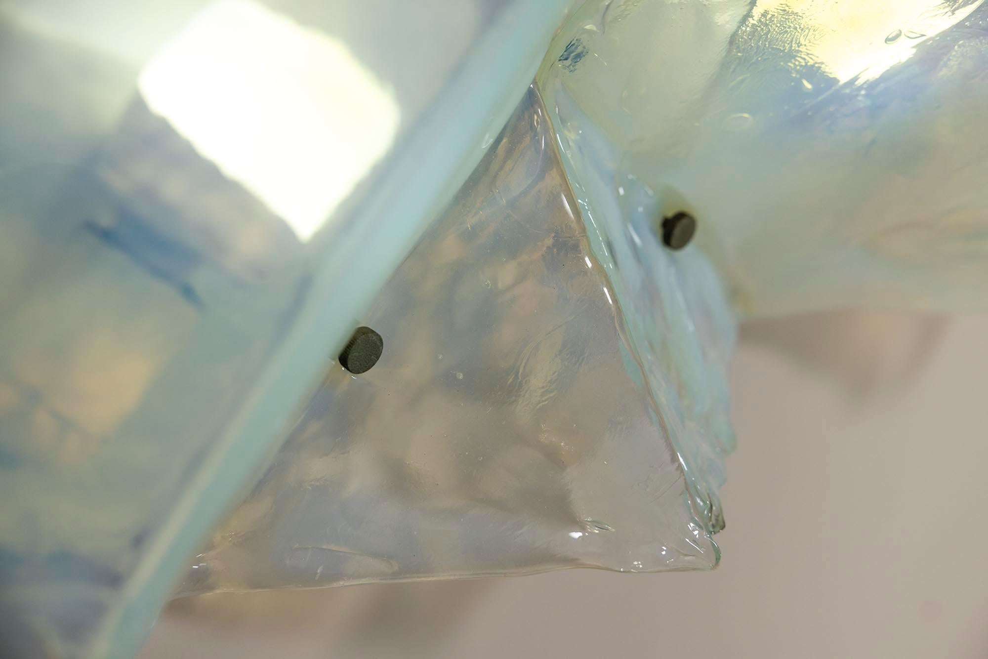 Six Wall Lamps Model LP 253 by Carlo Nason for AV Mazzega, Italy 1970s For Sale 4