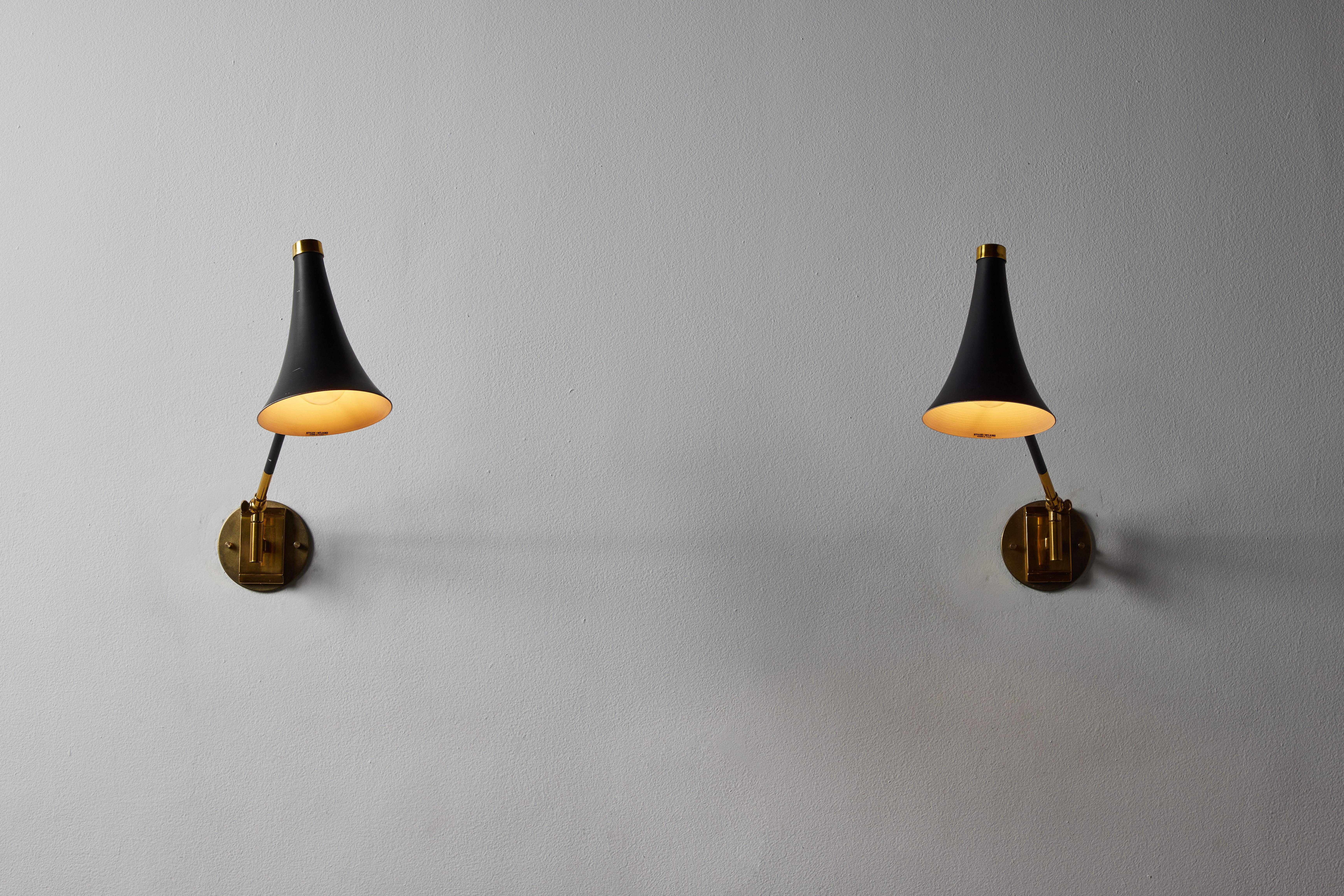 Mid-Century Modern Two Wall Lights by Stilux