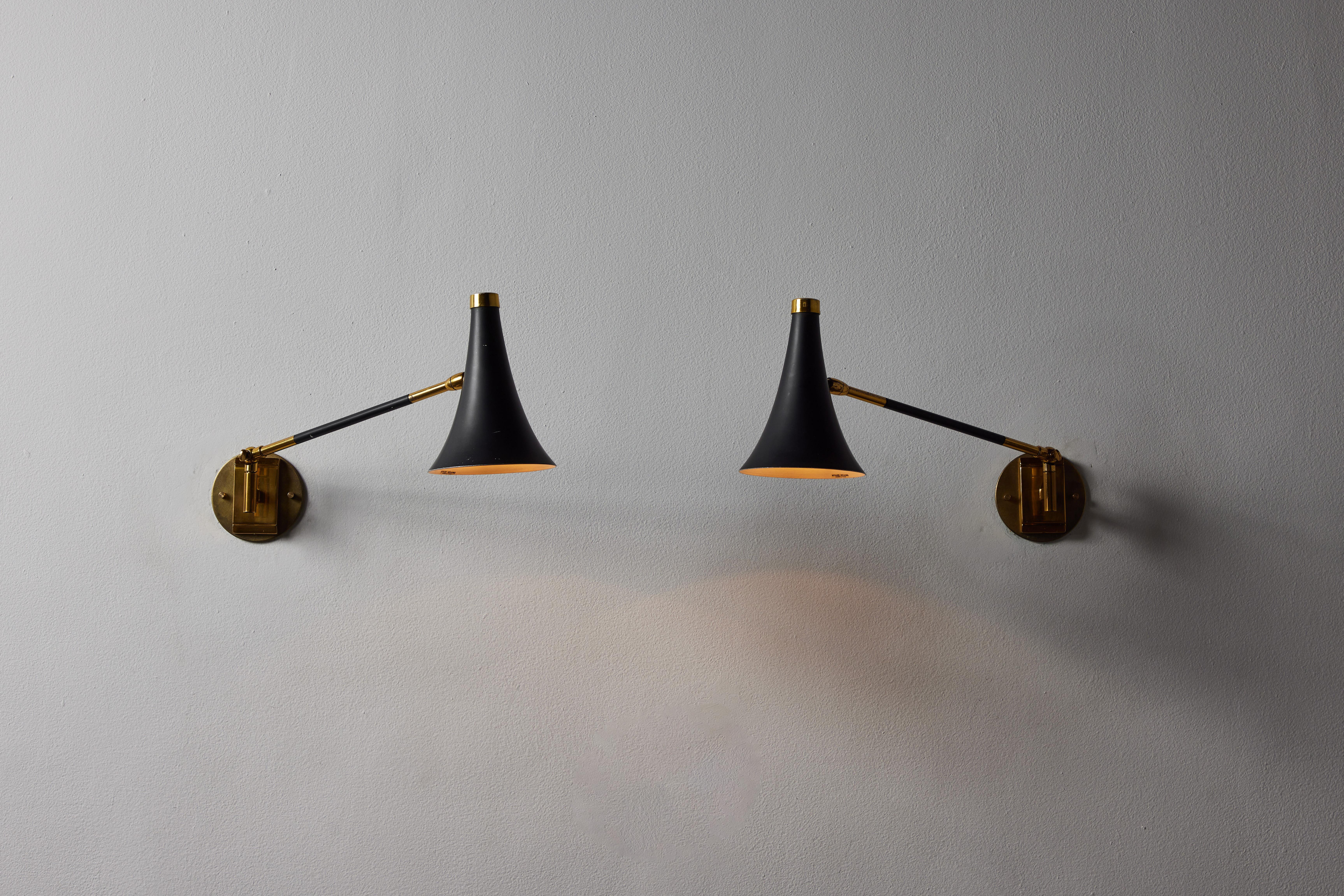 Enameled Two Wall Lights by Stilux