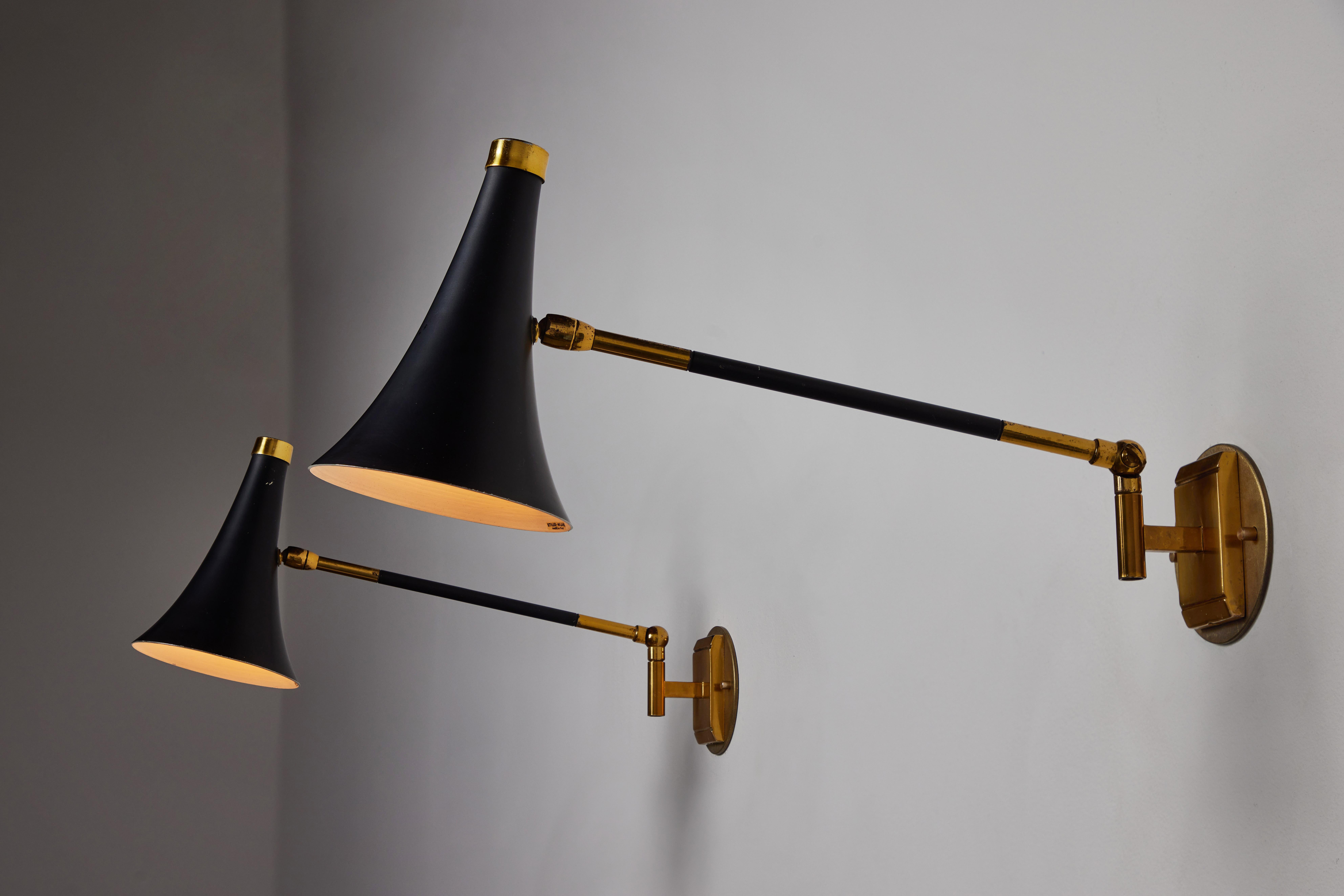 Mid-20th Century Two Wall Lights by Stilux