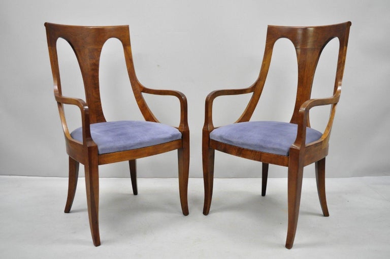 curved back dining room chairs