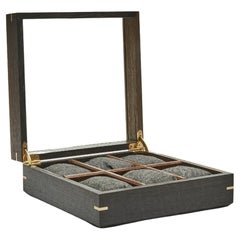 Six Watch Box Made from Solid 3000-5000 Year-Old Bog-Oak